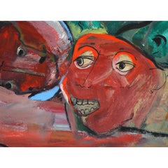 Francky Criquet - LE TRANSI - oil on canvas - 133x80cm