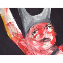 Francky Criquet - LE TROISIEME OEIL - óleo sobre lienzo - 80x130cm