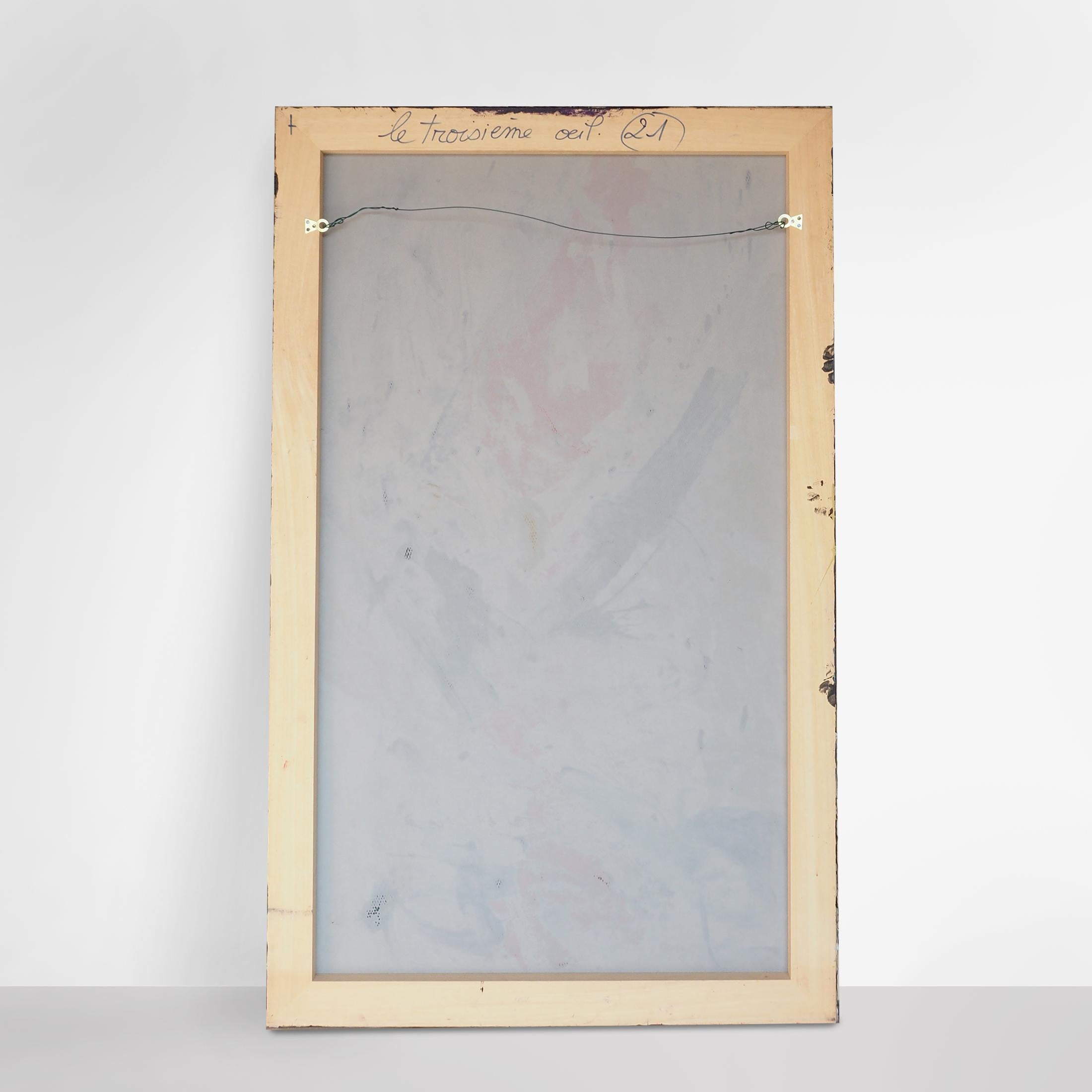 Francky Criquet - LE TROISIEME OEIL - oil on canvas - 80x130cm For Sale 2