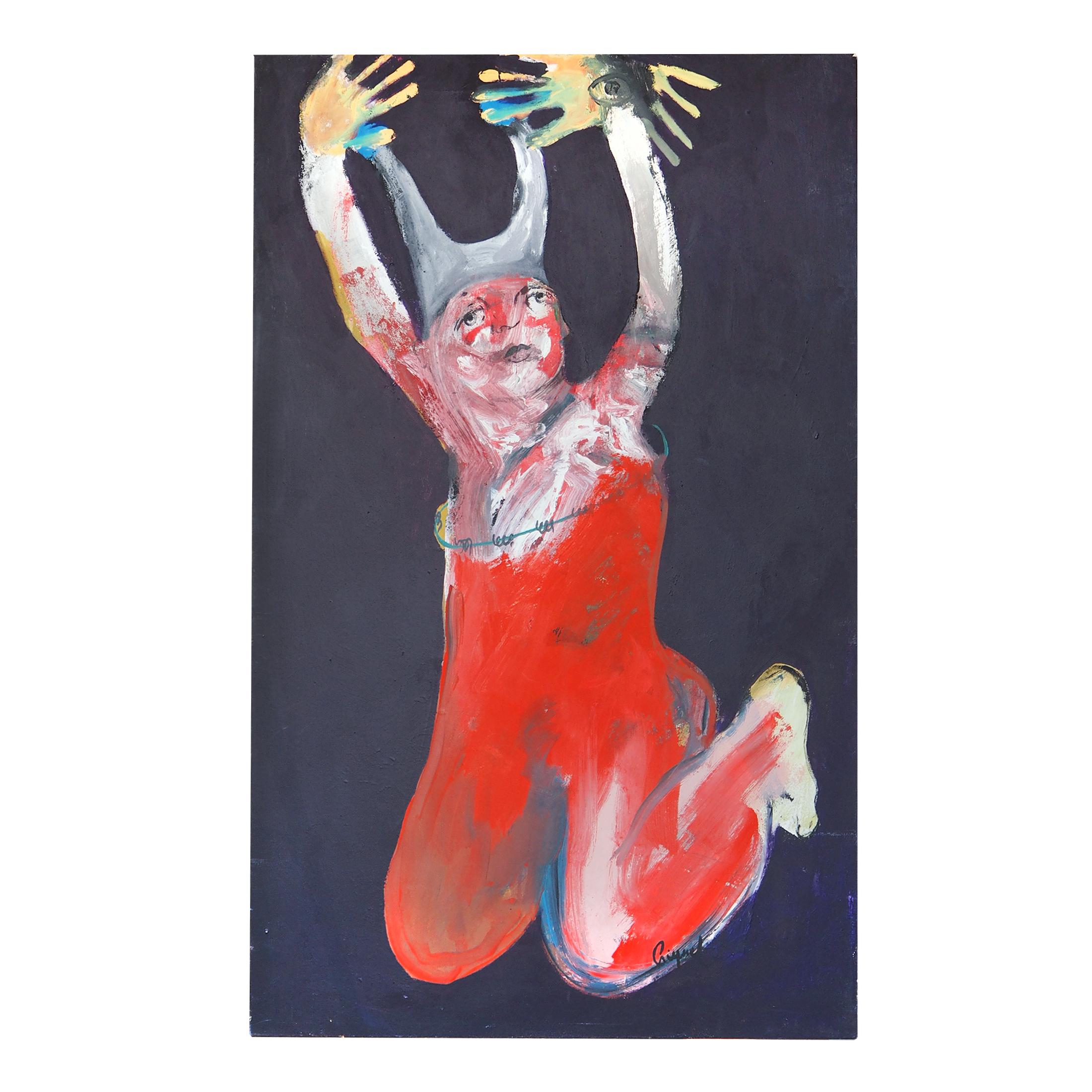 "Le troisieme oeil" è realizzato con colori a olio su tela Alcantara verticale 80x130 cm.
Lo spessore della tela viene dipinto. La cornice non è essenziale.

Il riferimento alla mitologia è forte e si fonde con l'Oriente, con l'Egitto tribale e
