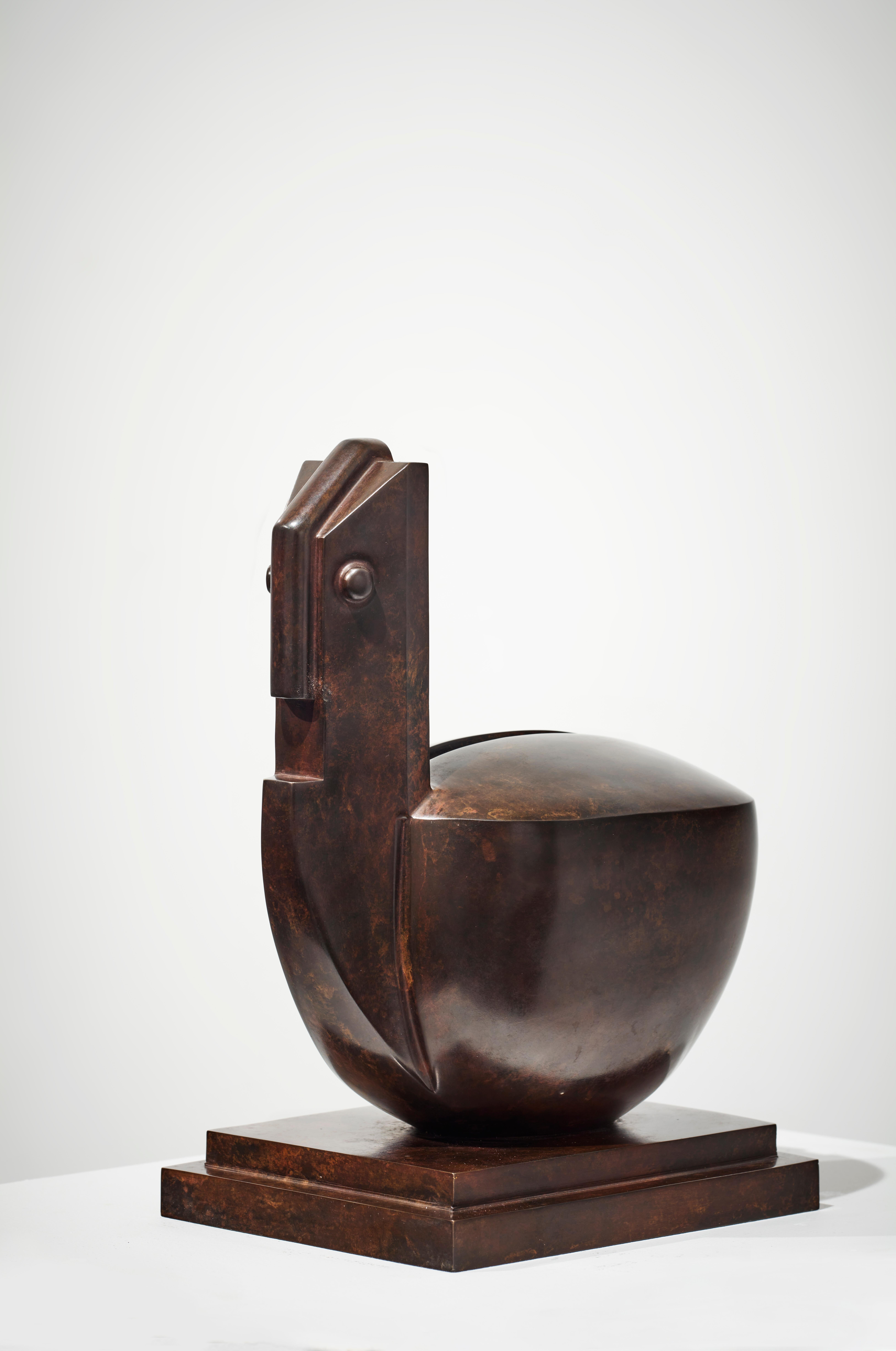 Franco Adami Abstract Sculpture - La Cocotte
