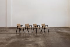 Fauteuil "Luisa" Franco Albini 832 pour Poggi, Italie, lot de 4