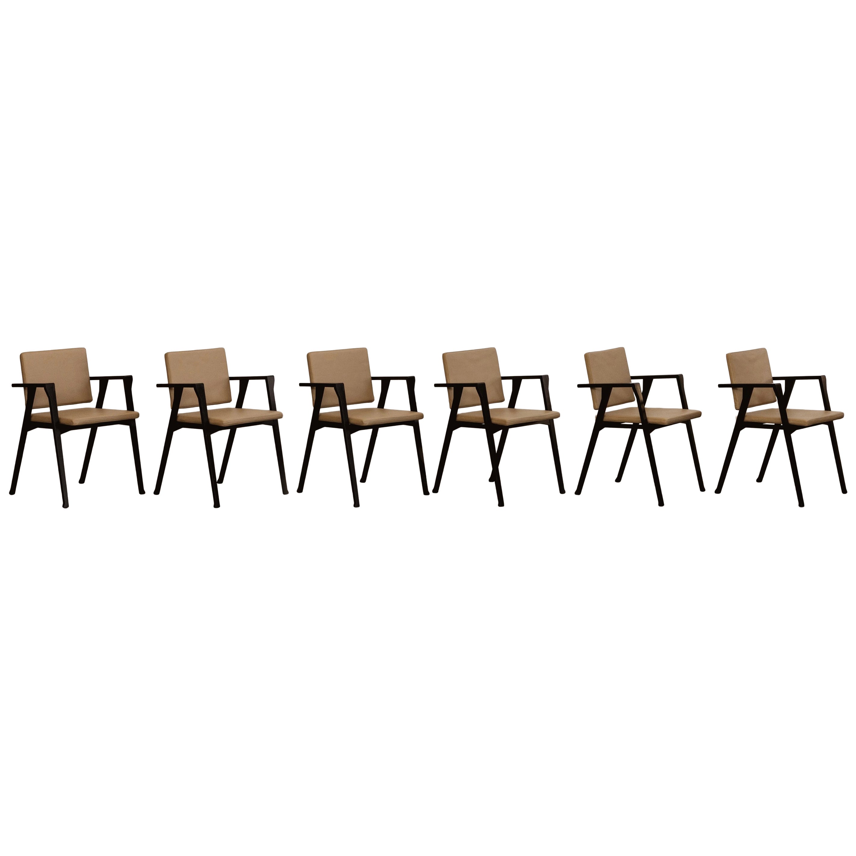 Franco Albini 832 "Luisa" Sessel für Cassina, Italien, 1953, 6-teilig im Angebot