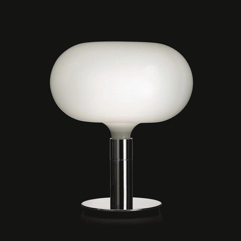 Franco Albini and Franca Helg AM1N Opaline Glass Table Lamp for Nemo In New Condition For Sale In Glendale, CA
