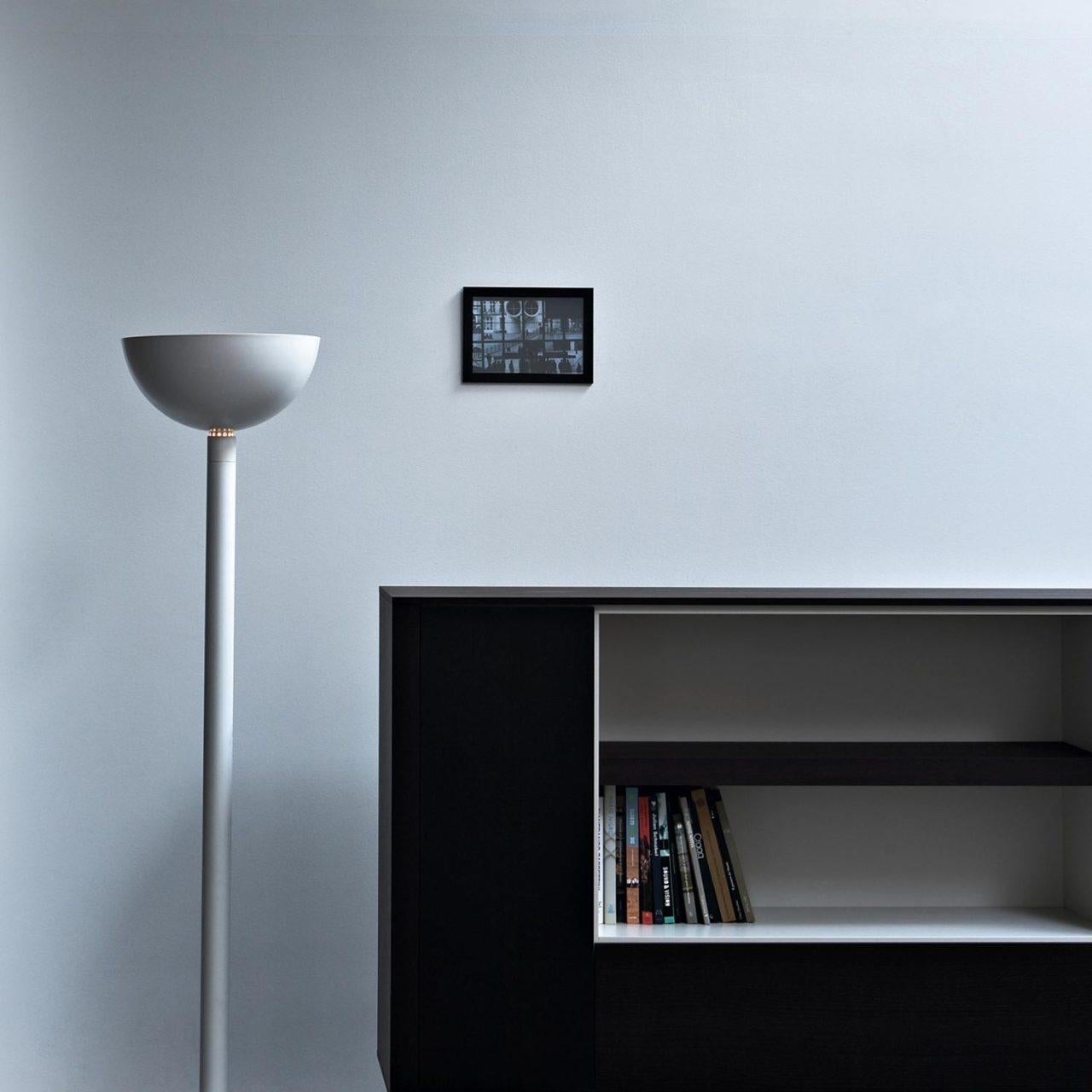 Franco Albini and Franca Helg 'Am2Z' Floor Lamp for Nemo in Black Chrome In New Condition For Sale In Glendale, CA