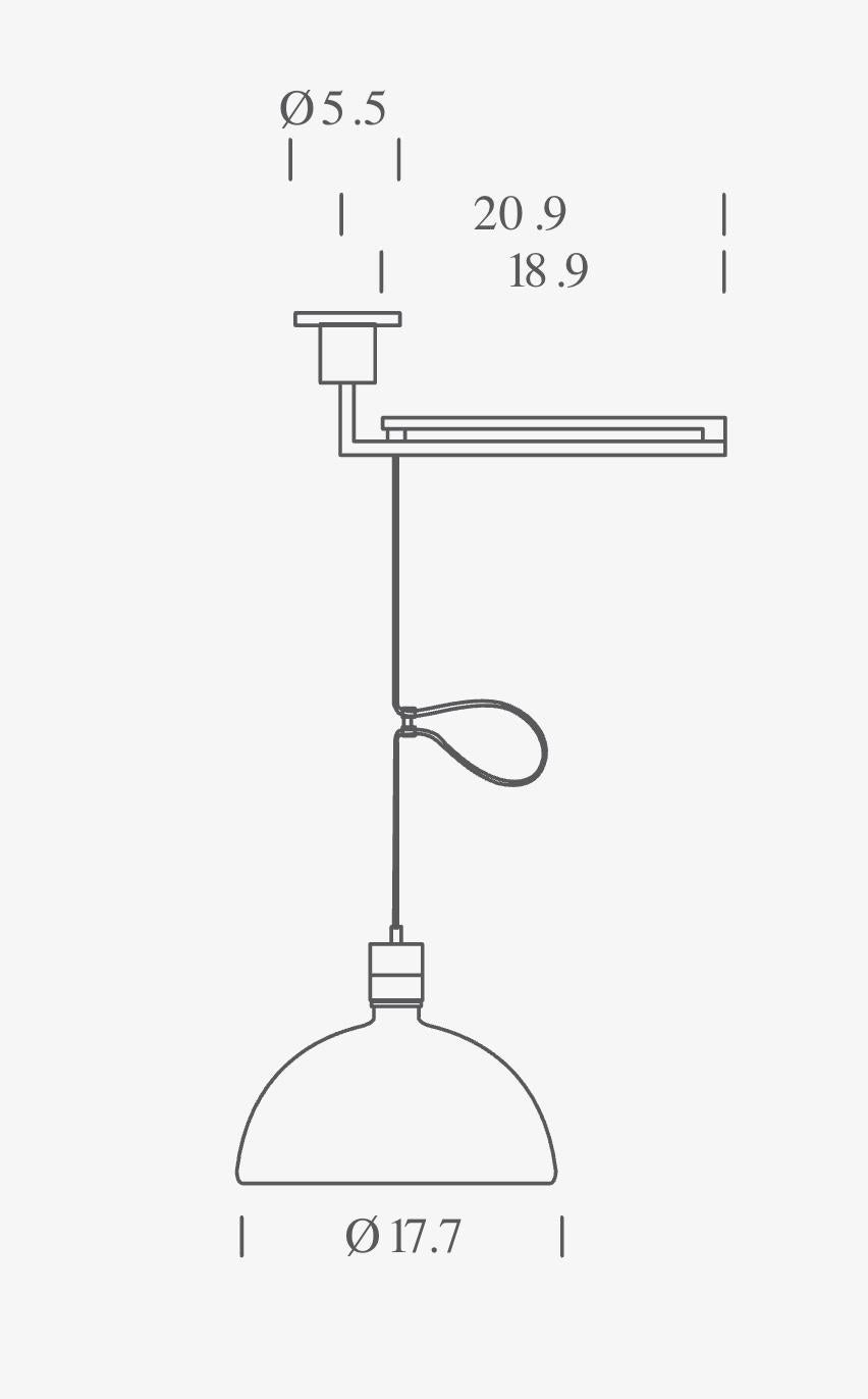 Contemporary Franco Albini and Franca Helg AS41Z Pendant Lamp for Nemo in Chrome For Sale
