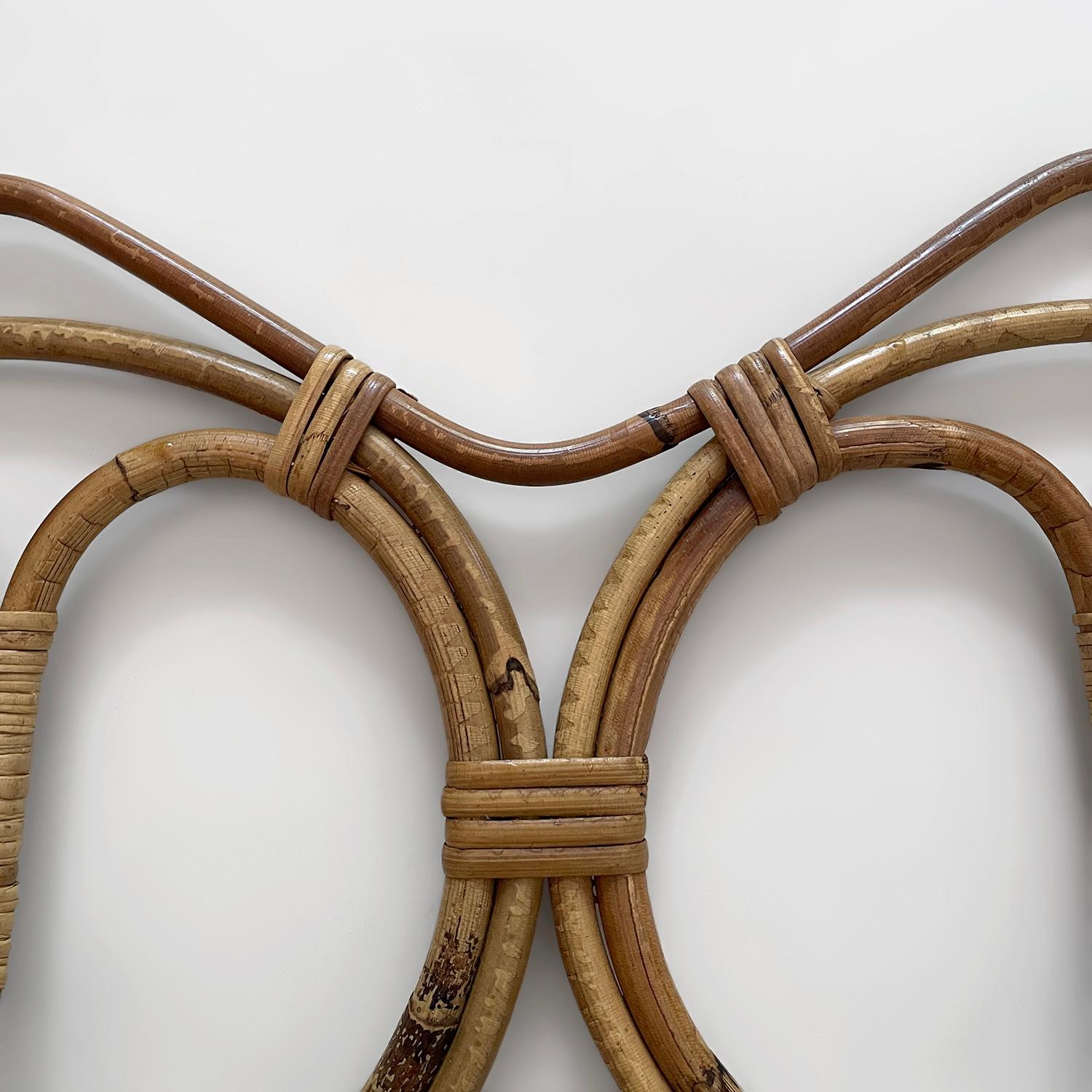 Franco Albini and Franca Helg Appendiabiti doppio in rattan italiano - 4 disponibili in vendita 1