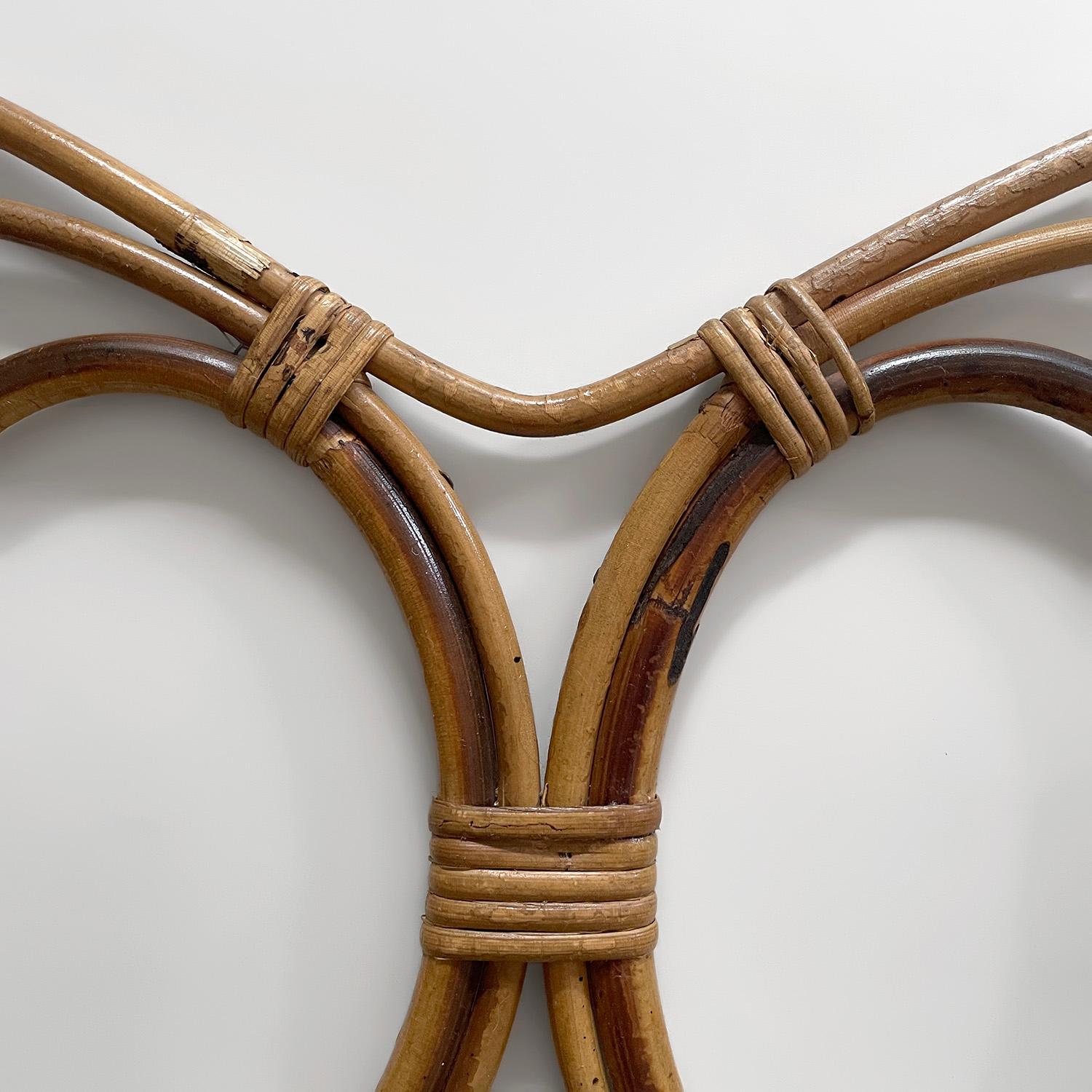 Franco Albini and Franca Helg, appendiabiti doppio in rattan italiano in vendita 2
