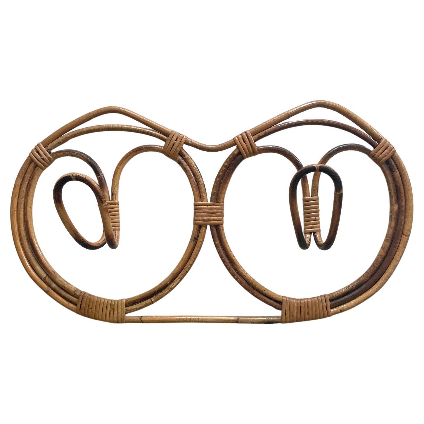 Franco Albini and Franca Helg, appendiabiti doppio in rattan italiano