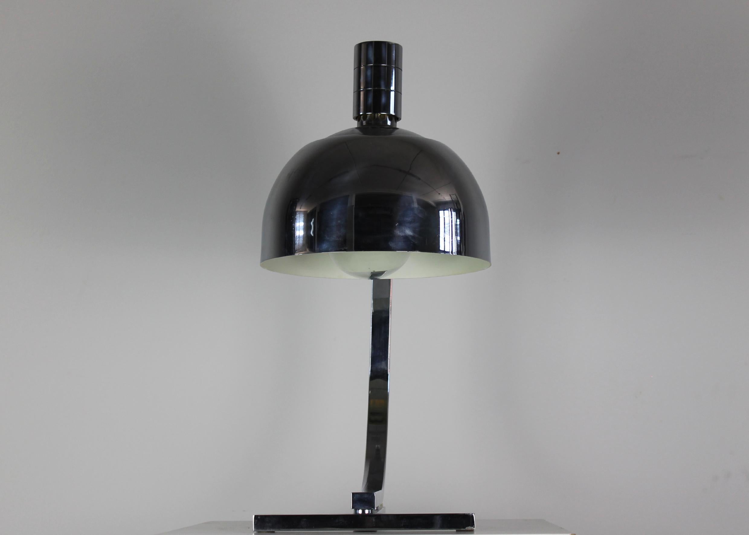Mid-Century Modern Franco Albini & Franca Helg AM/AS Table Lamp in Steel by Sirrah 1960s Italy