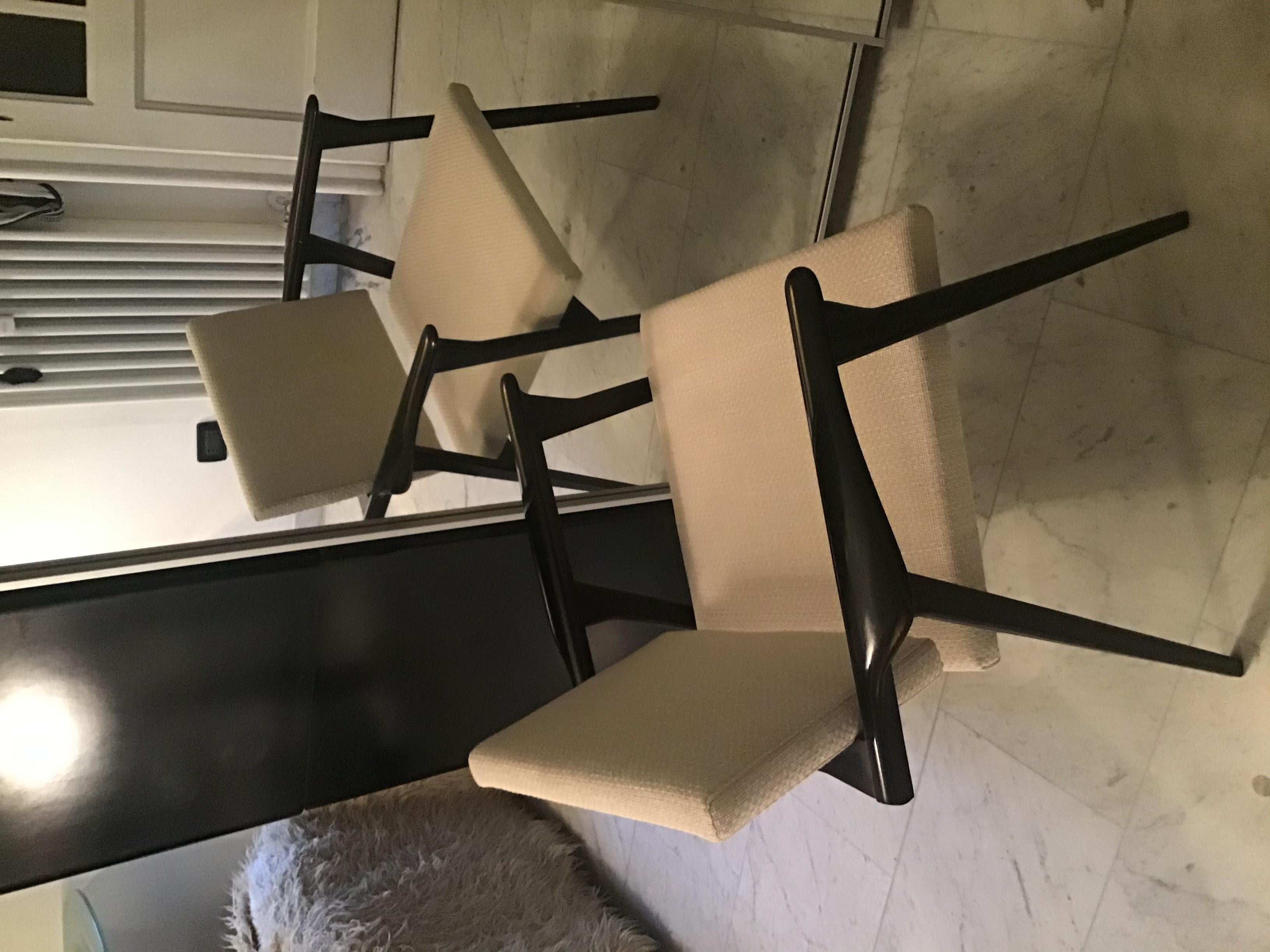 Franco Albini Armchair Legno Imbottito stoffa 1955 Italy For Sale 11