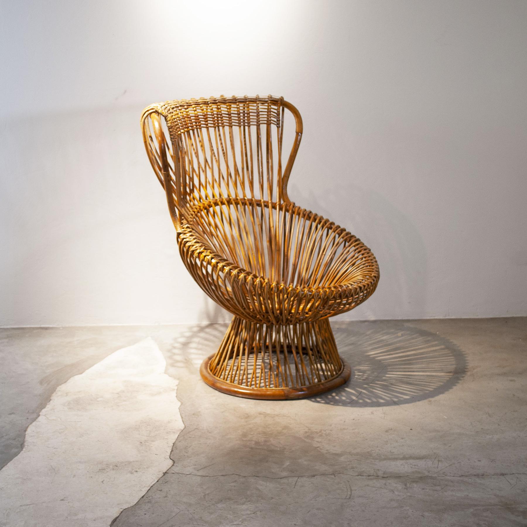 Mid-Century Modern Franco Albini armchair Margherita 1960s For Sale