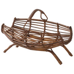 Franco Albini Cestino in bambù con manico, Italia, anni '50 circa