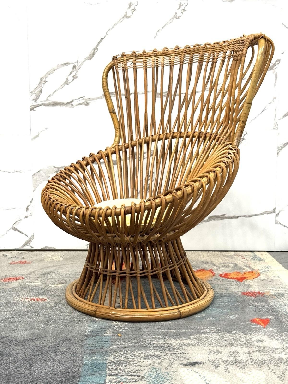 Italian Franco Albini Bonacina Poltrona Margherita 1951 Design en vente