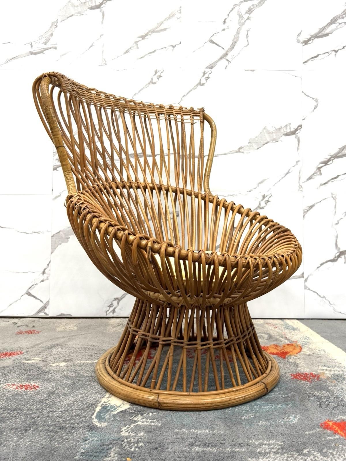 Franco Albini Bonacina Poltrona Margherita 1951 Design Excellent état - En vente à Taranto, IT