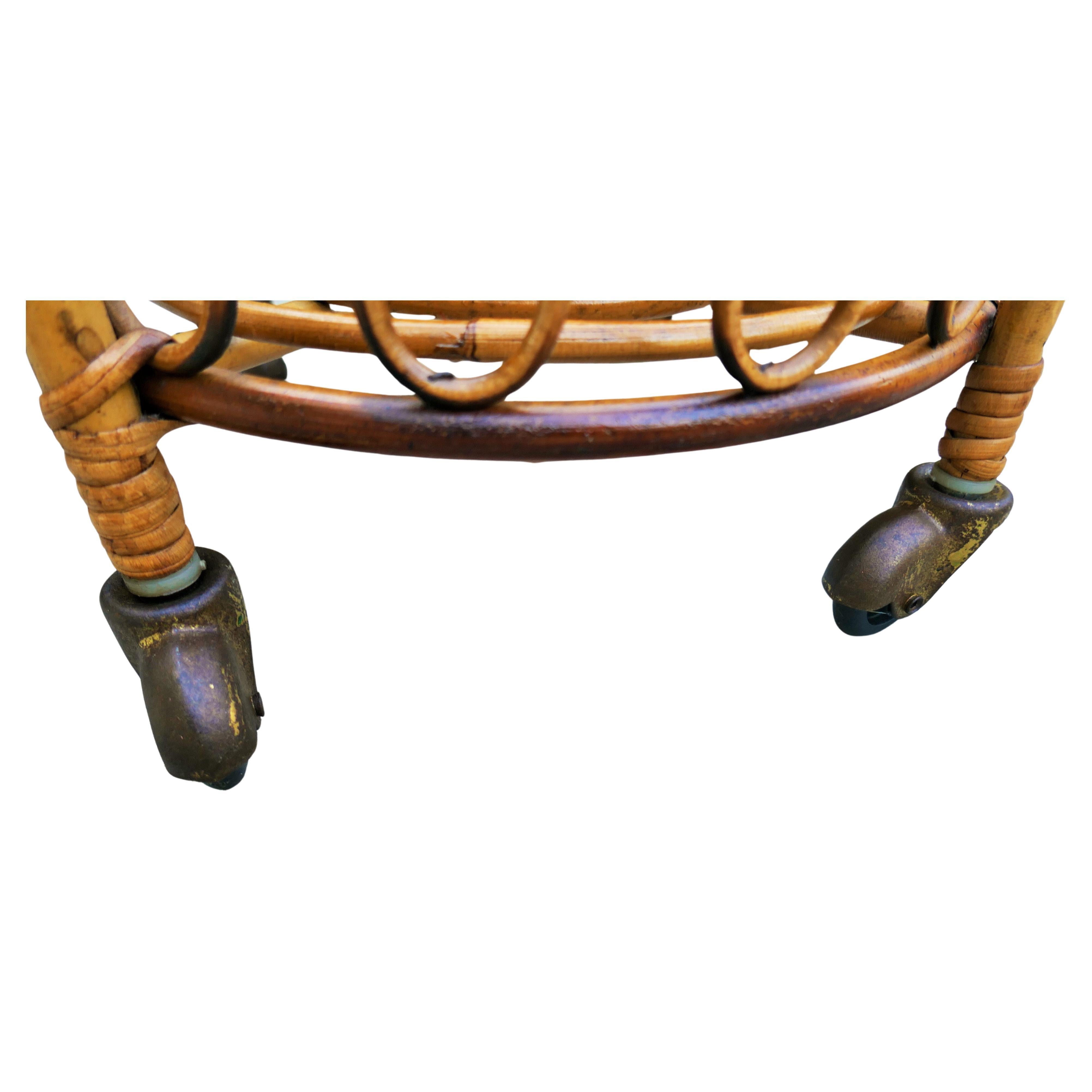 Rattan trolley For Sale 5