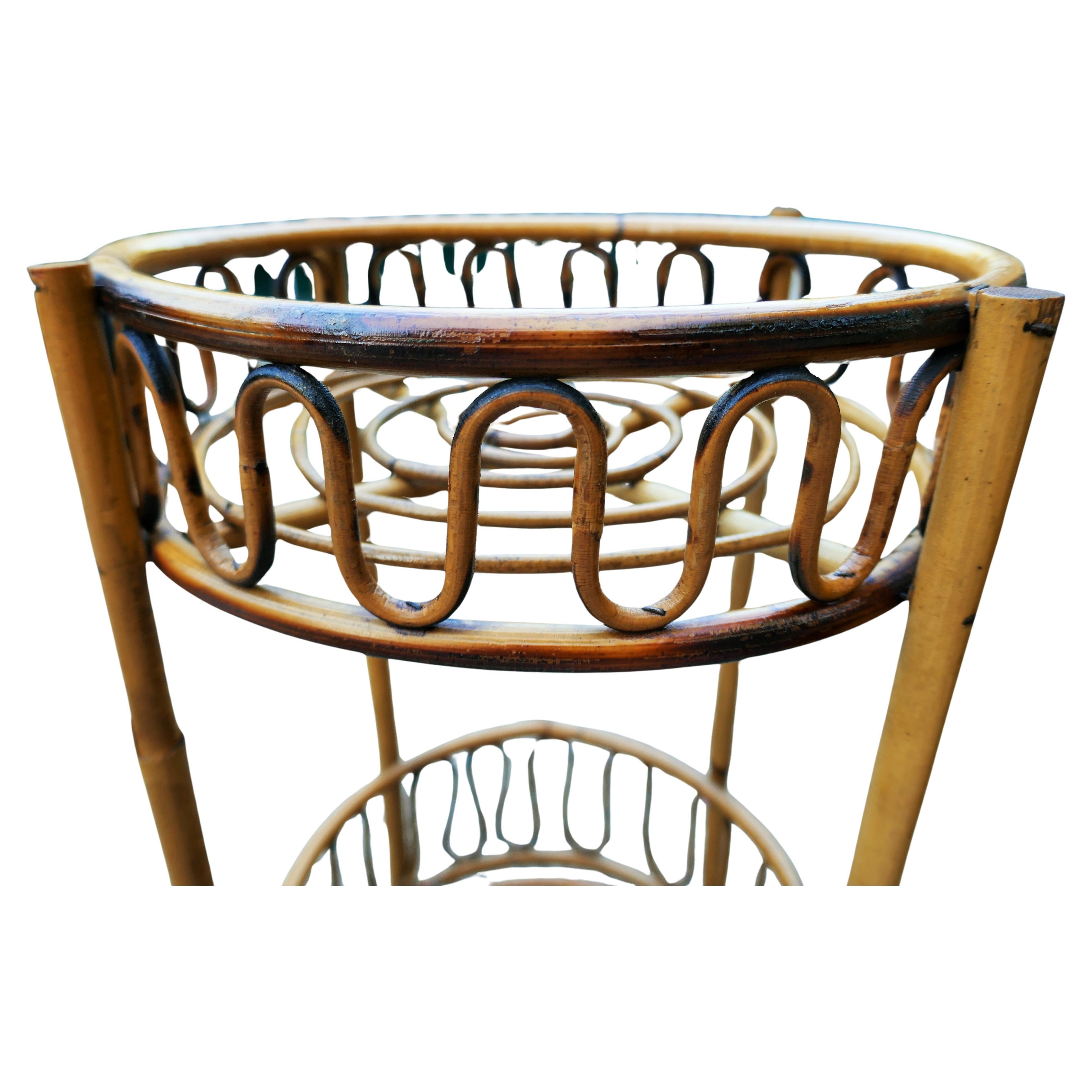 Modern Rattan trolley For Sale