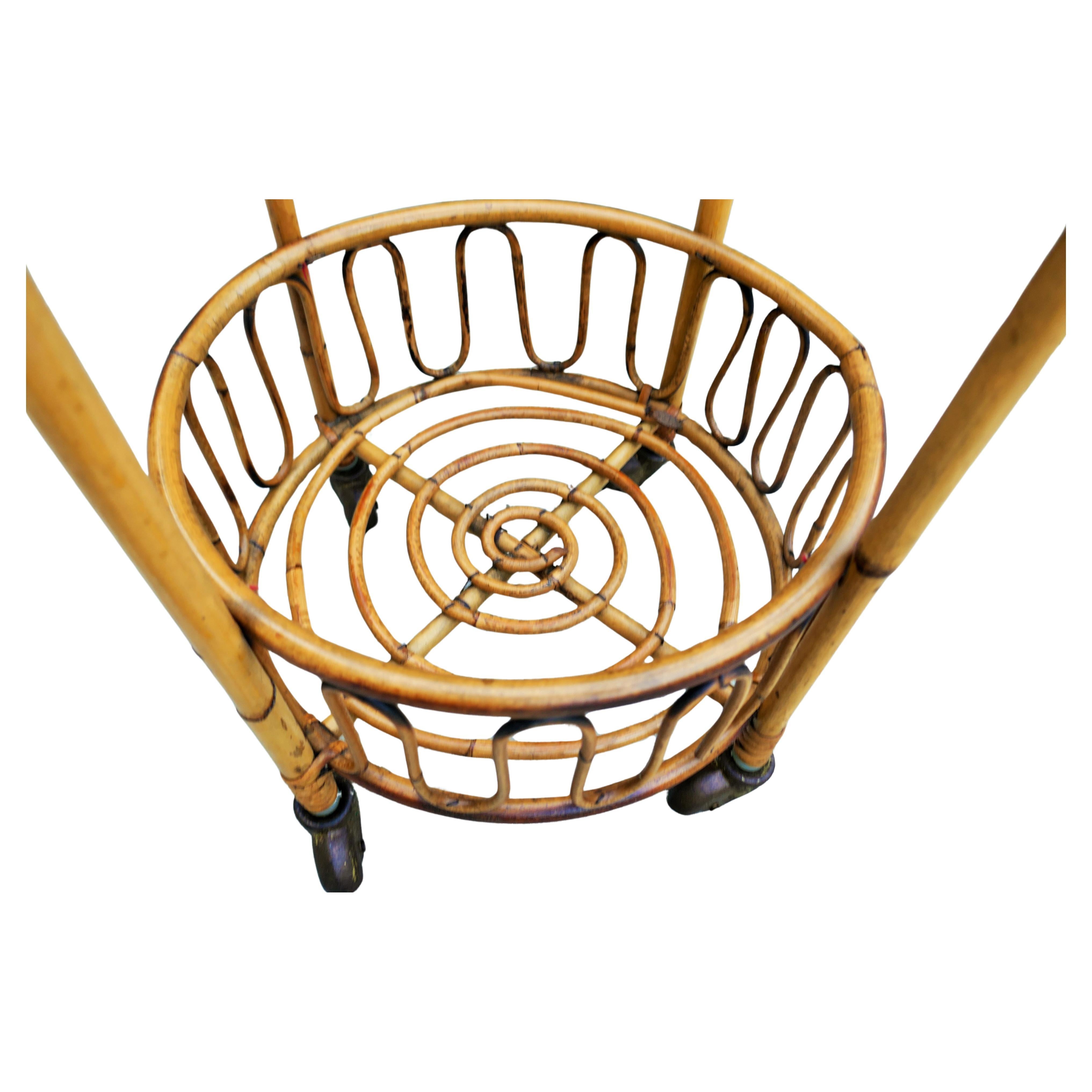 Rattan trolley For Sale 3