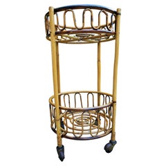 Rattan trolley