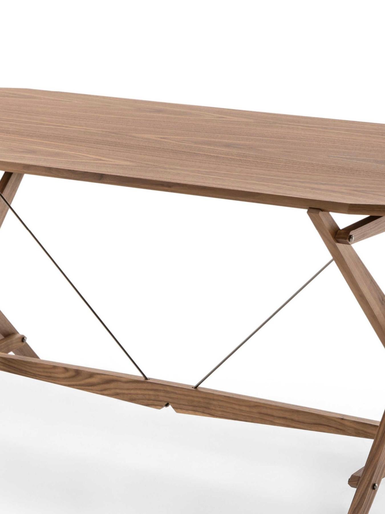 Walnut Franco Albini Cavalletto Desk Table For Cassina For Sale