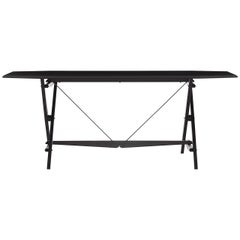 Mesa Franco Albini Cavalletto, madera teñida de negro by Cassina