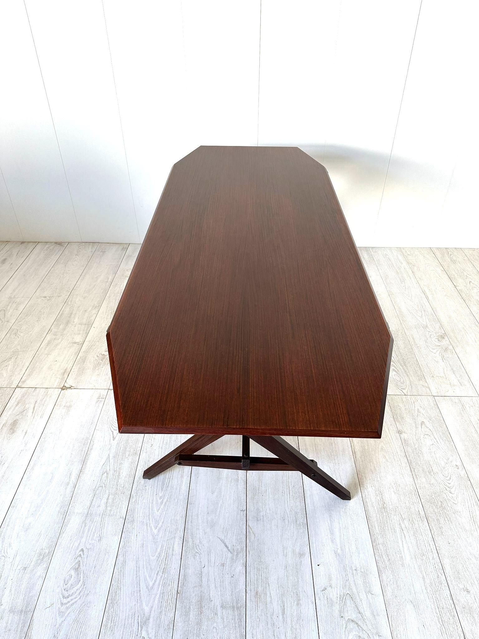 Mid-Century Modern Franco Albini Cavalletto Table for Poggi, Italy