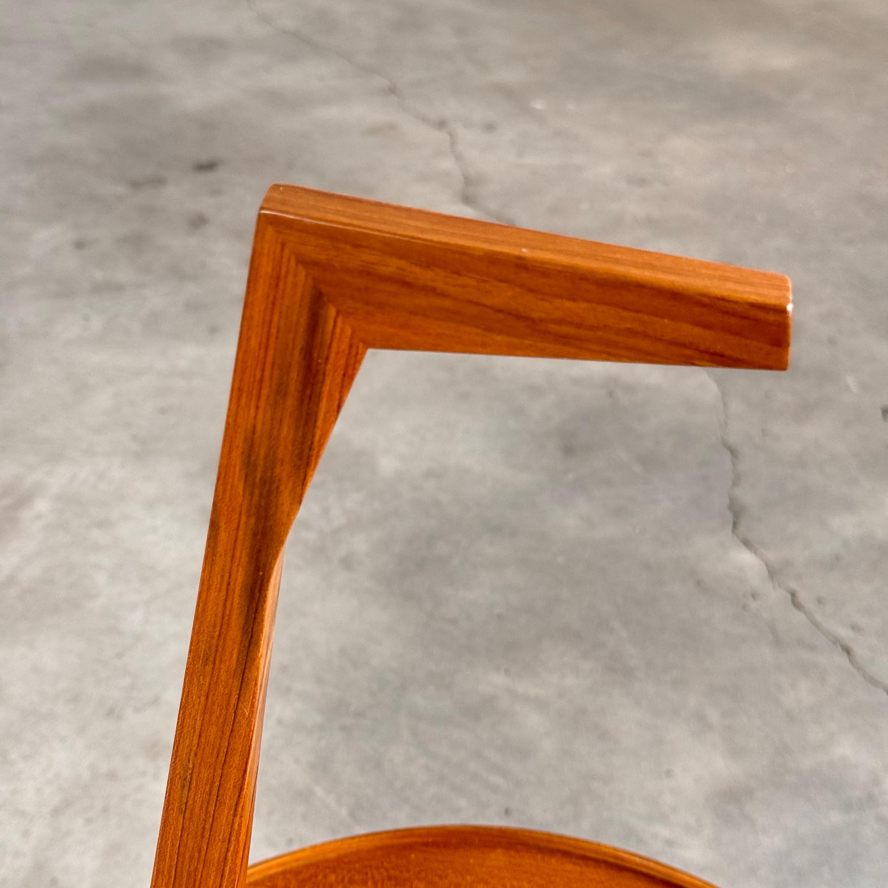 Fine XX secolo Tavolino Franco Albini Cicognino in Wood di Poggi Pavia, Italia, anni '70 in vendita