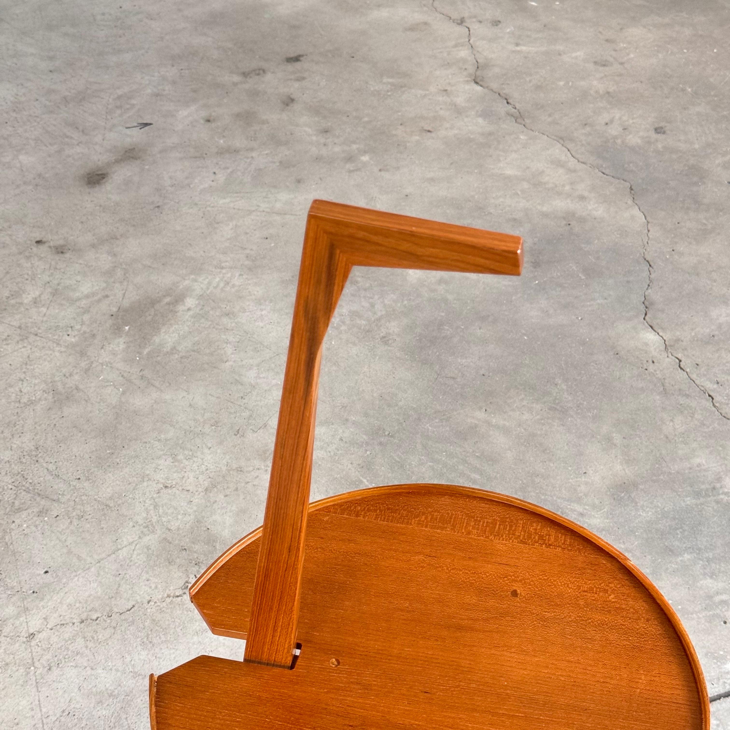 Legno Tavolino Franco Albini Cicognino in Wood di Poggi Pavia, Italia, anni '70 in vendita