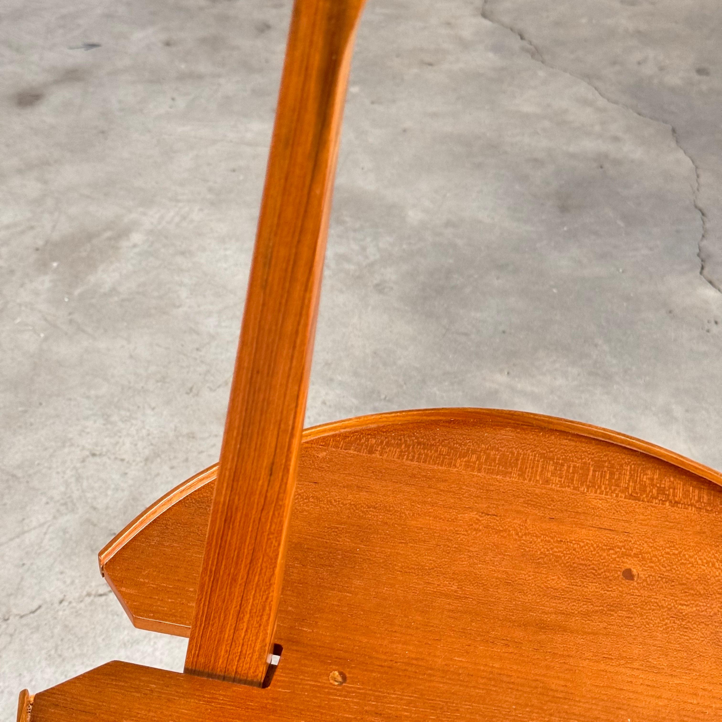 Tavolino Franco Albini Cicognino in Wood di Poggi Pavia, Italia, anni '70 in vendita 1
