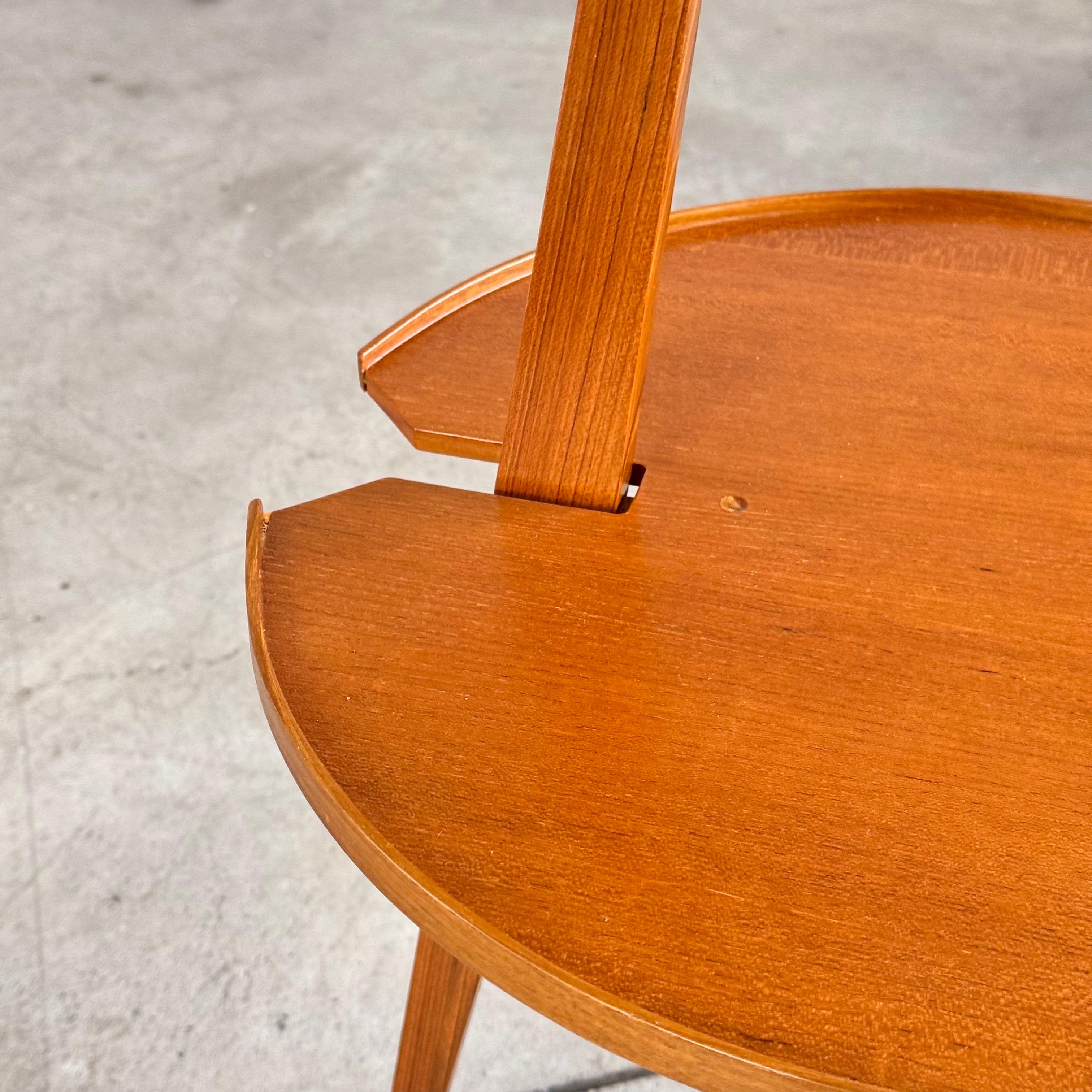 Tavolino Franco Albini Cicognino in Wood di Poggi Pavia, Italia, anni '70 in vendita 2