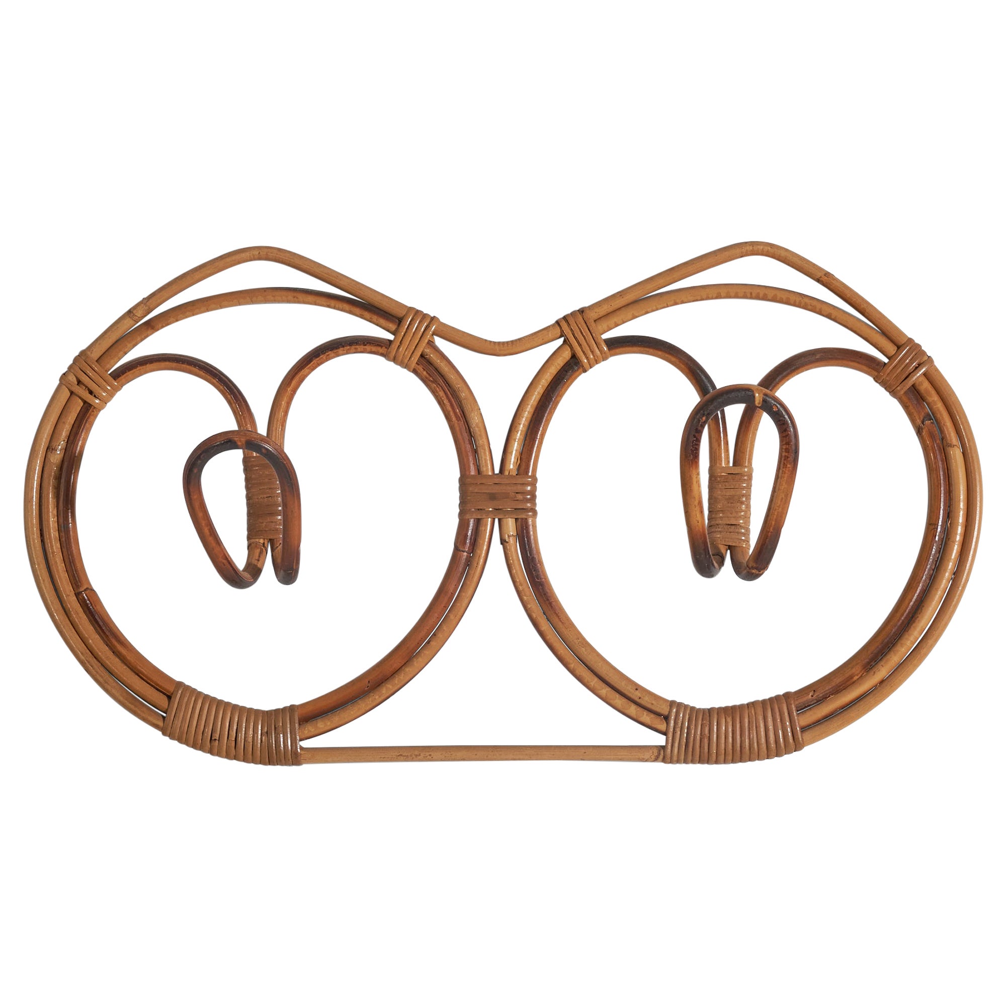 Franco Albini, Coat Rack, Rattan, Bamboo, Italy, 1950s