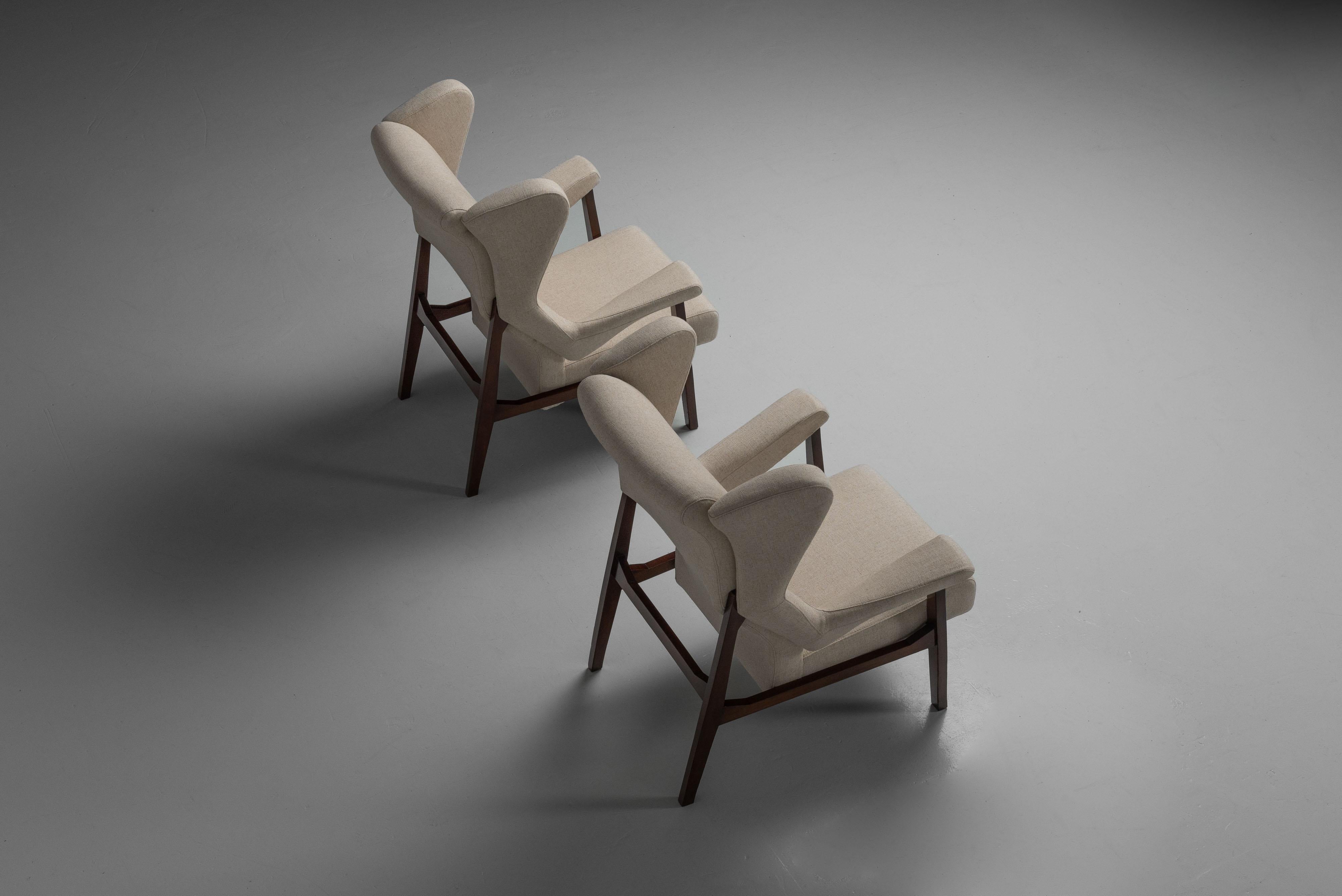 Franco Albini Fiorenza chairs Arflex Italy 1956 For Sale 1
