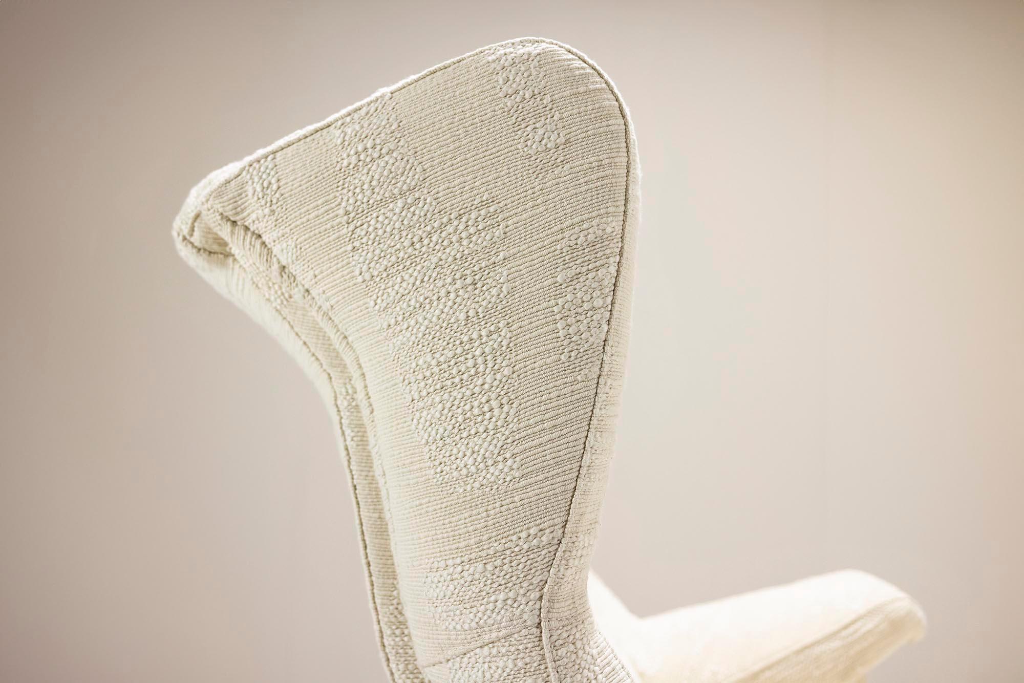 Franco Albini “Fiorenza” Lounge Chair in Dedar Fabric for Arflex, Italy 1952 7