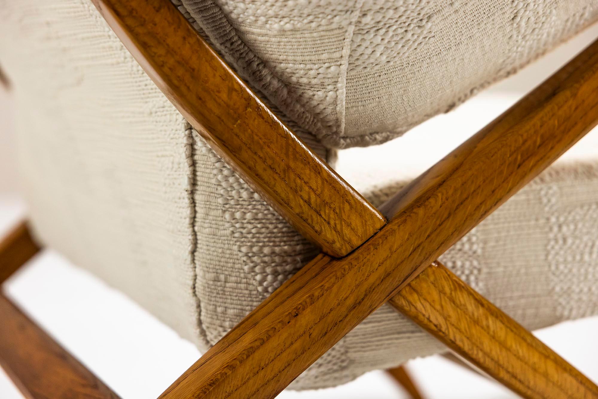 Franco Albini “Fiorenza” Lounge Chair in Dedar Fabric for Arflex, Italy 1952 11