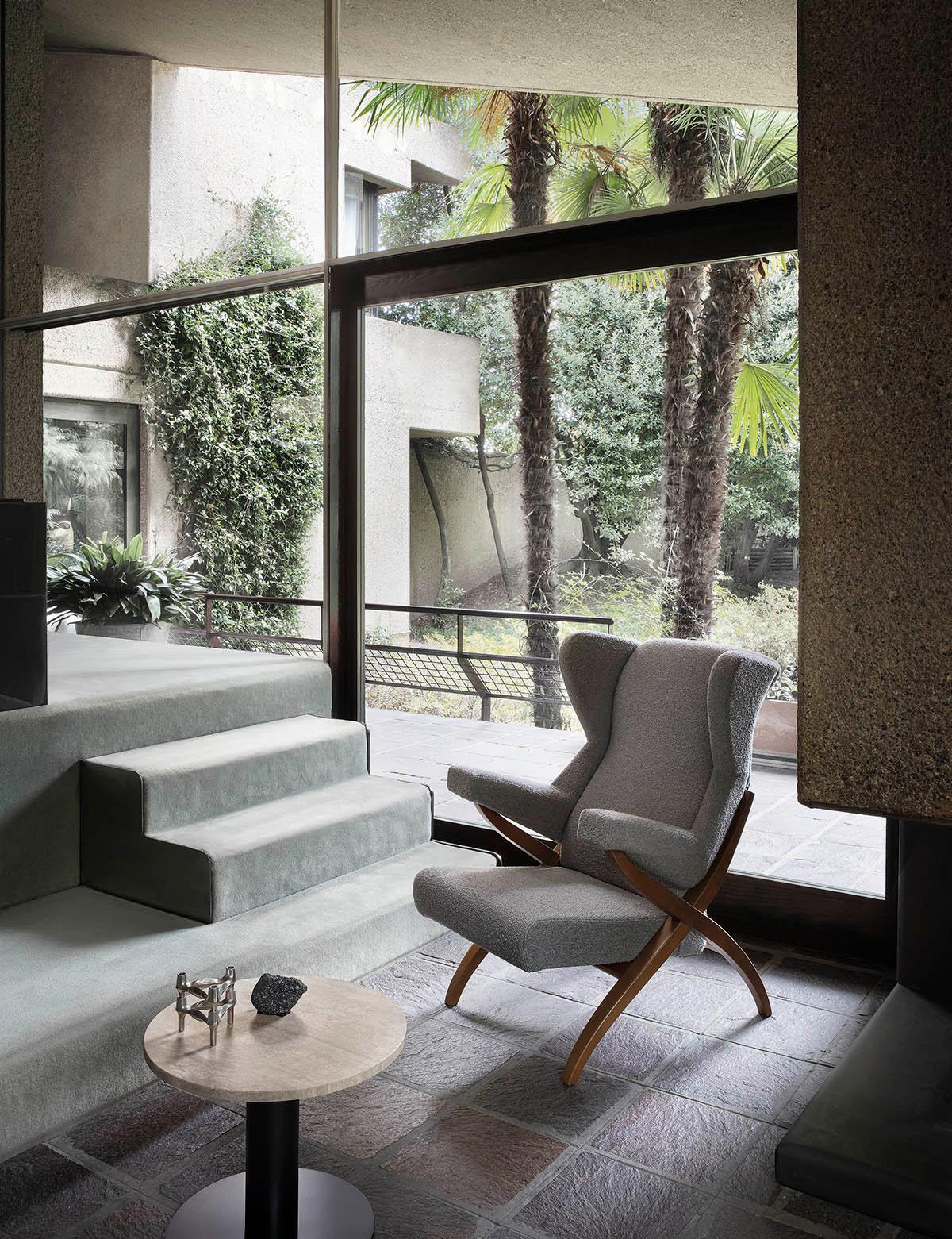 Franco Albini 'Fiorenza' Lounge Chair with Ottoman for Arflex 1952 In New Condition For Sale In Tilburg, NL