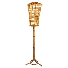 Franco Albini, Floor Lamp, Bamboo, Italy, circa 1960