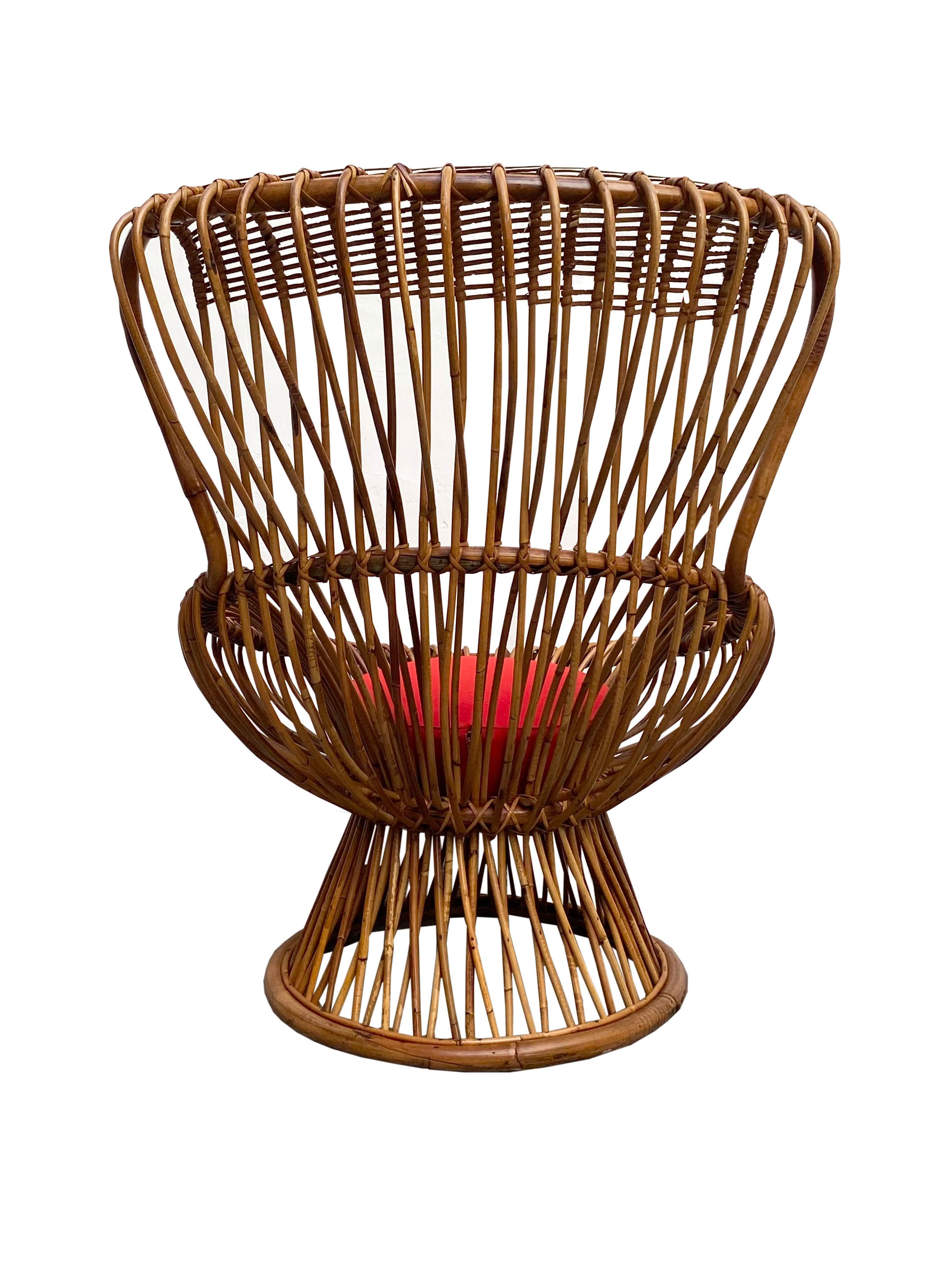 Mid-20th Century Franco Albini for Bonacina Margherita Chair, Italy, 1950s