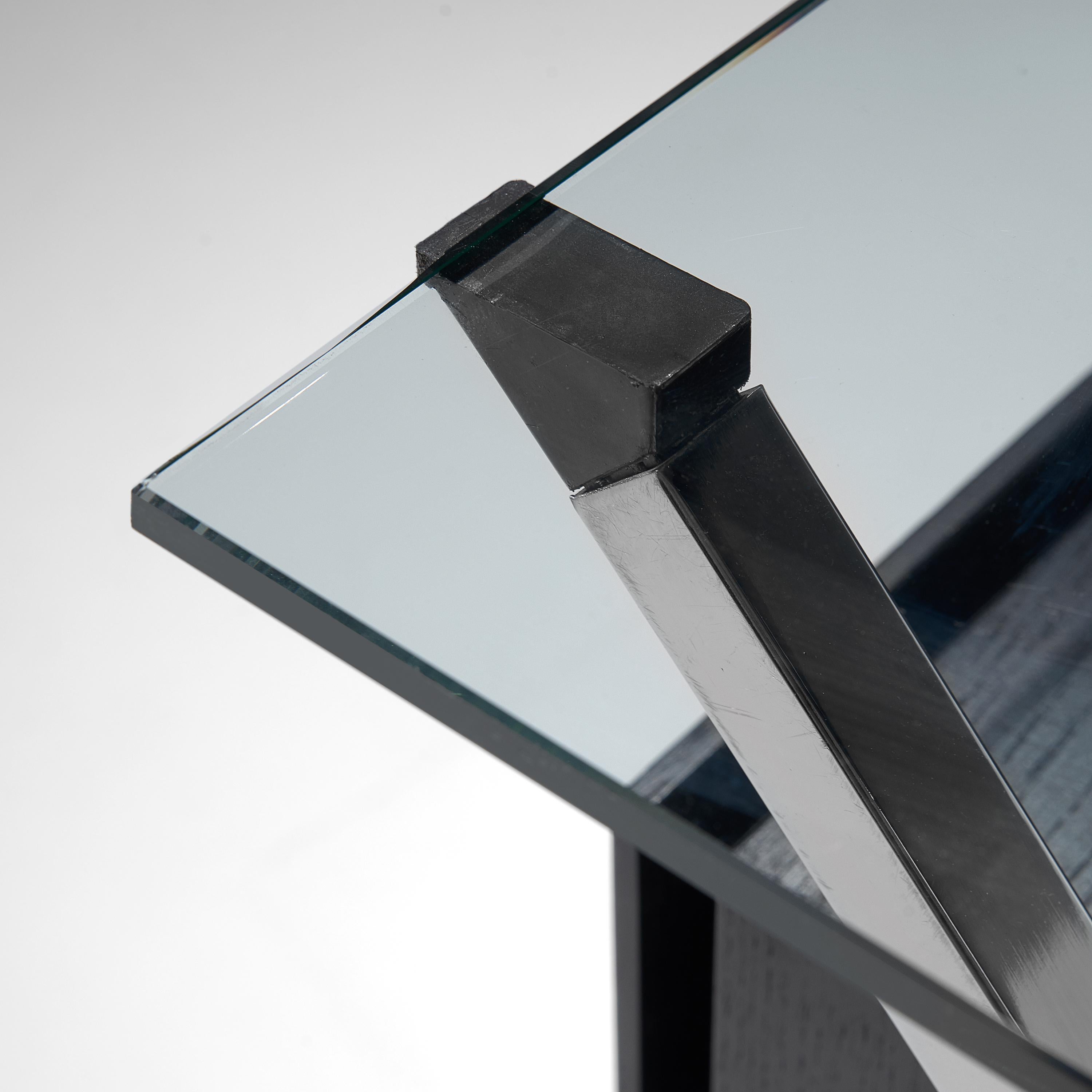 Mid-Century Modern Franco Albini pour Knoll Desk Modèle '1928' en verre et métal en vente