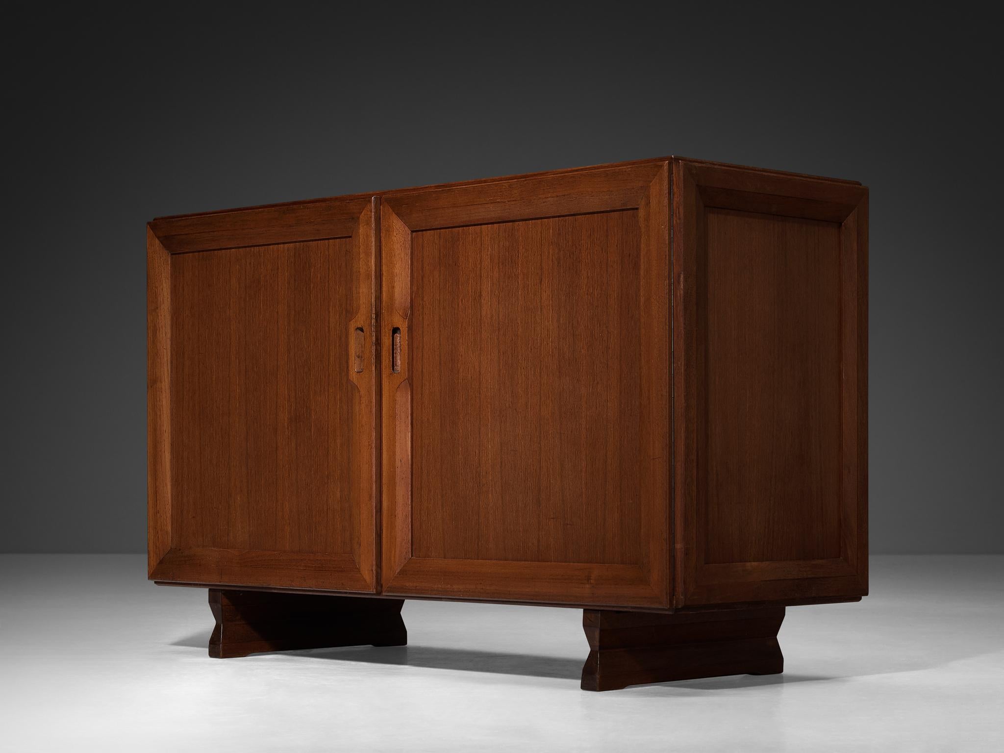 Mid-Century Modern Franco Albini for Poggi Cabinet in Teak For Sale