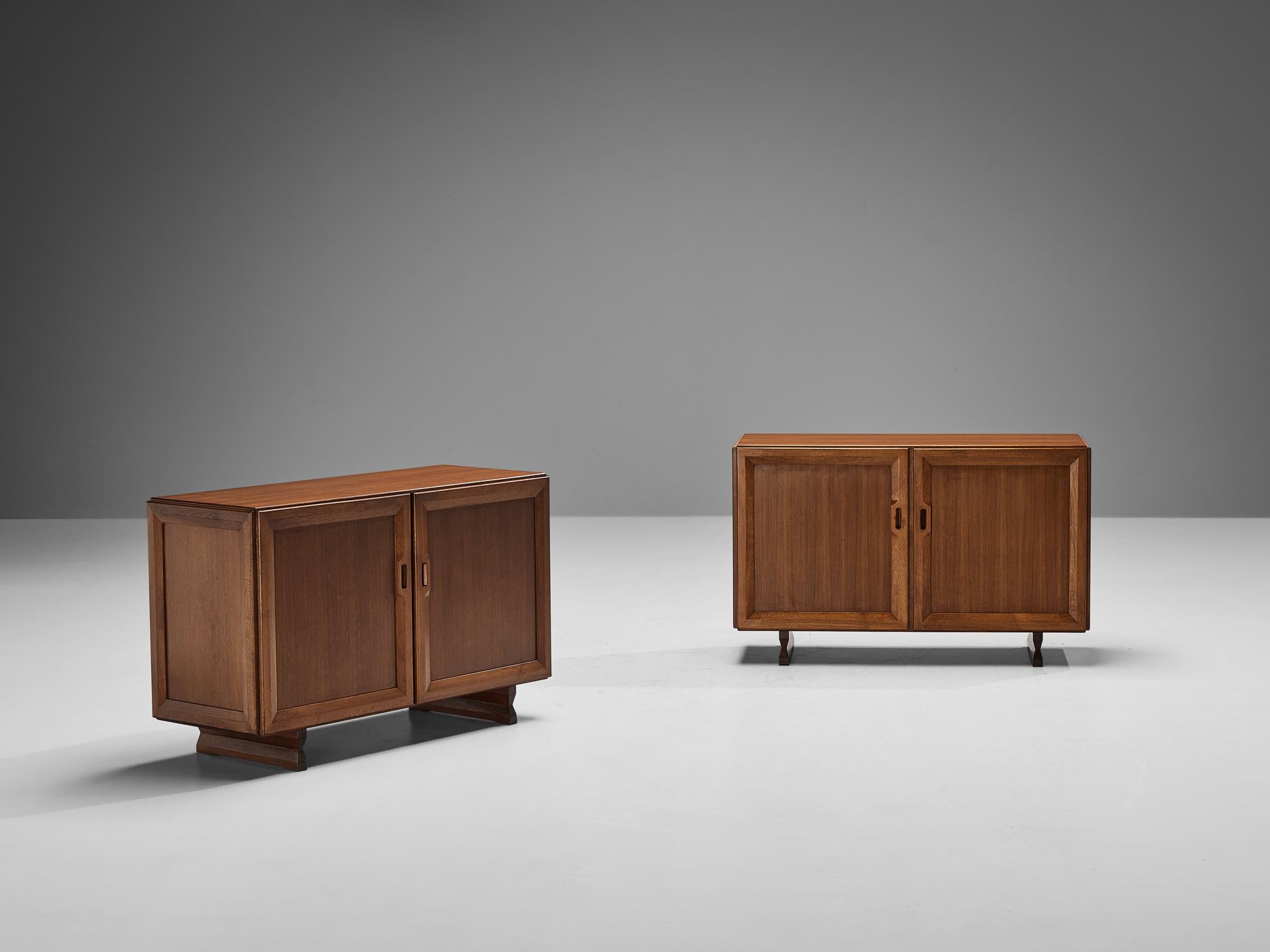 Mid-Century Modern Franco Albini for Poggi Cabinets in Teak  For Sale