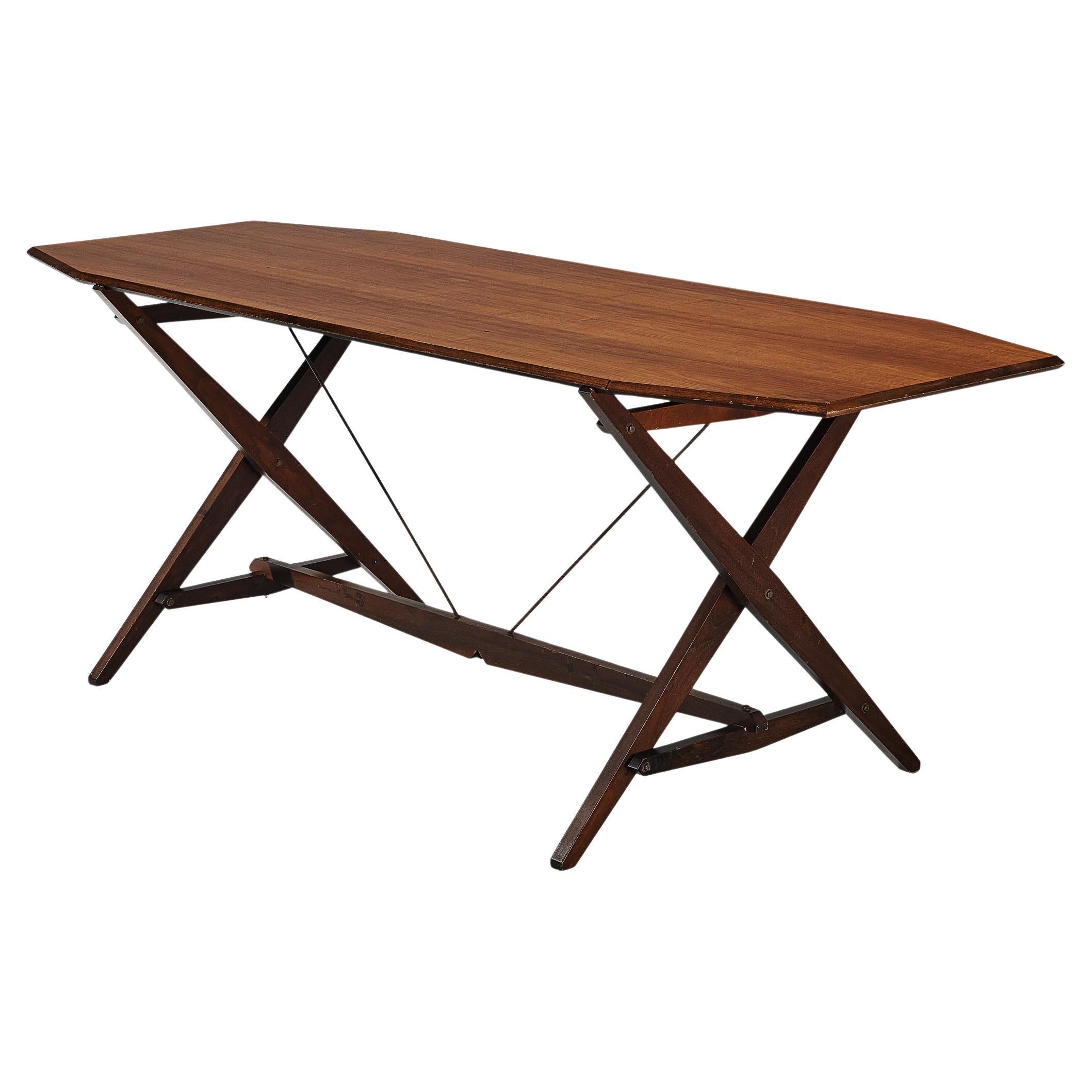 Franco Albini for Poggi Dining Table in Walnut  For Sale