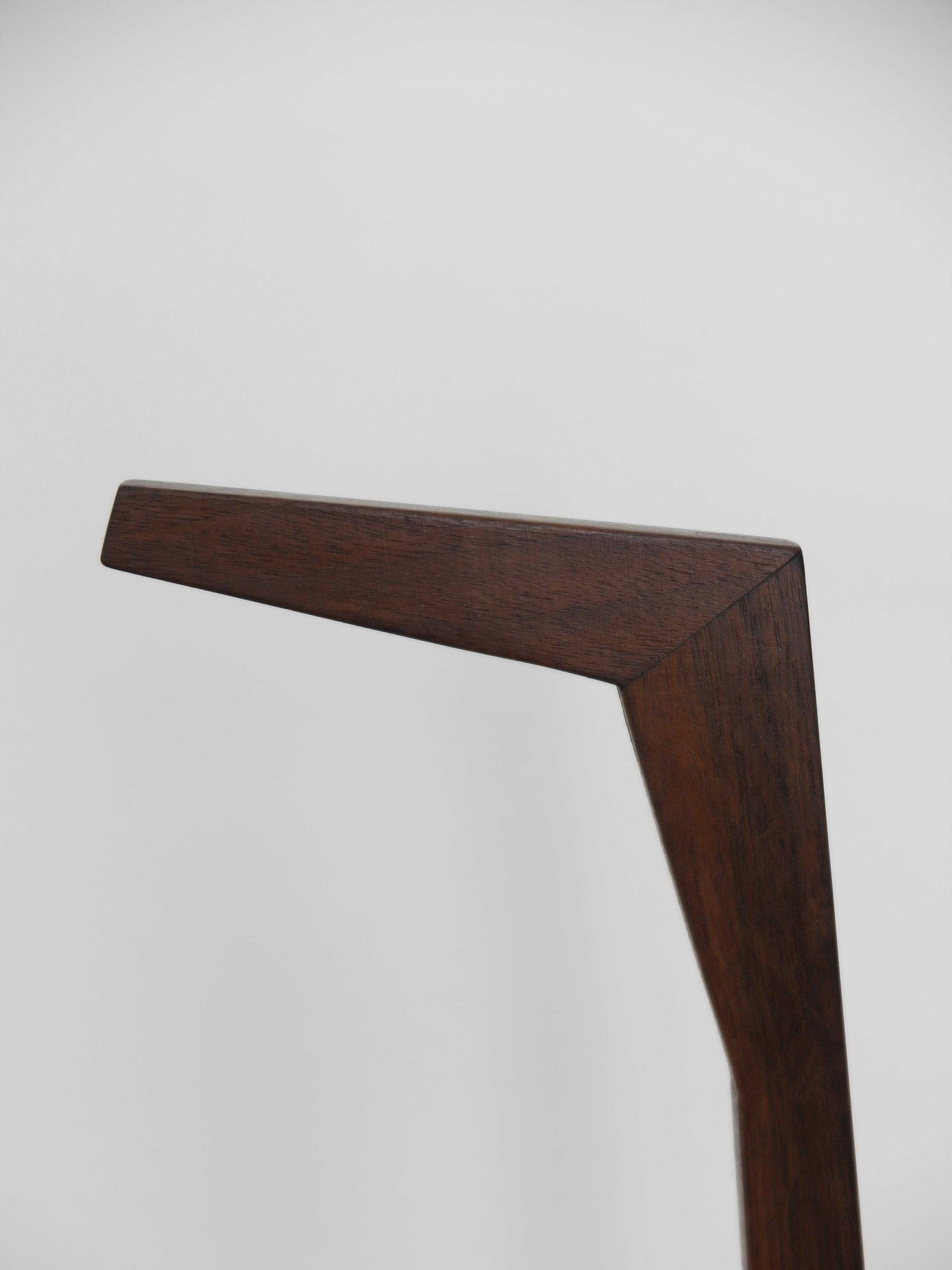 Franco Albini for Poggi Italian Cicognino Dark Wood Side Table 1950s 6