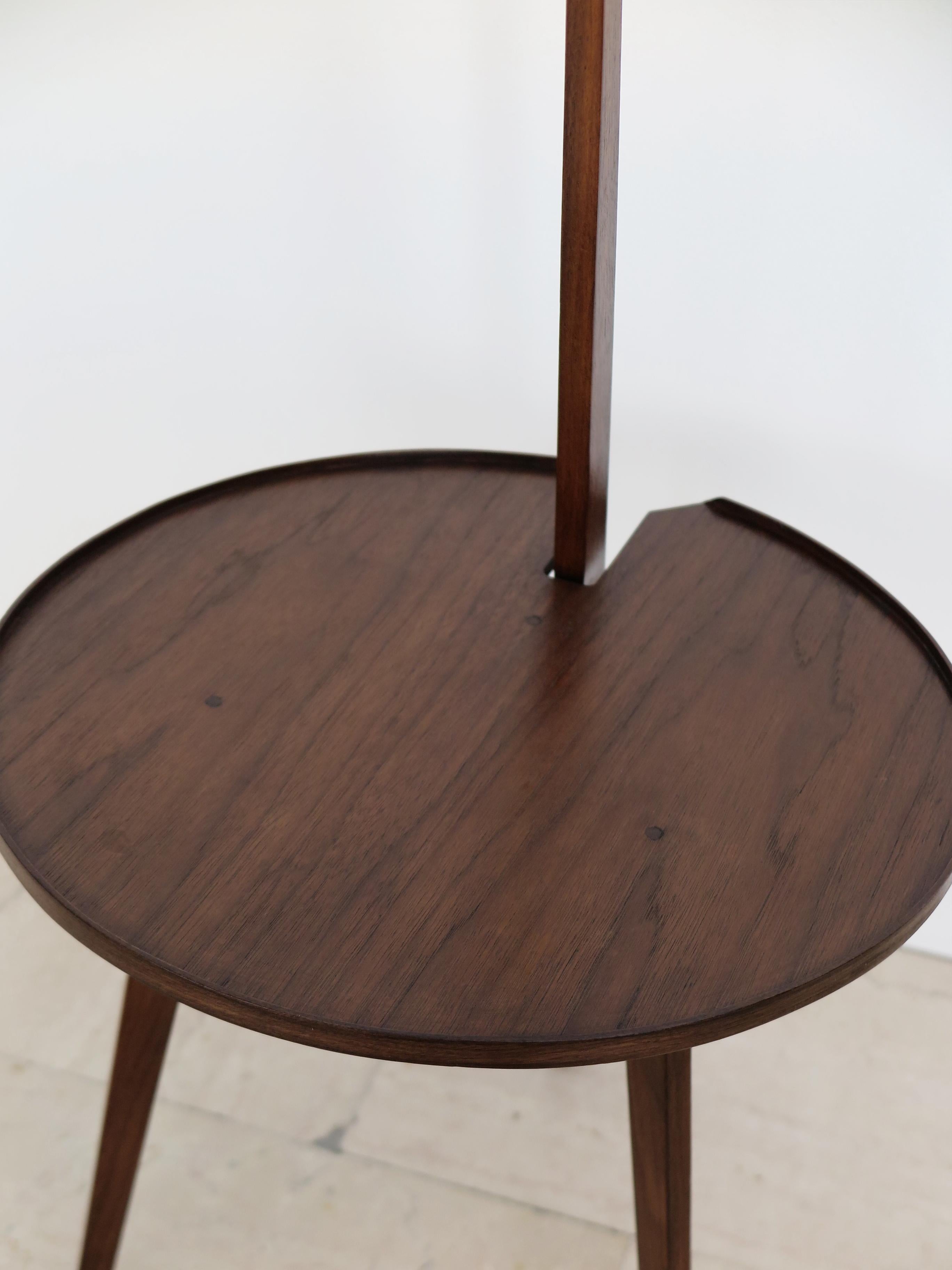 Franco Albini for Poggi Italian Cicognino Dark Wood Side Table 1950s 3