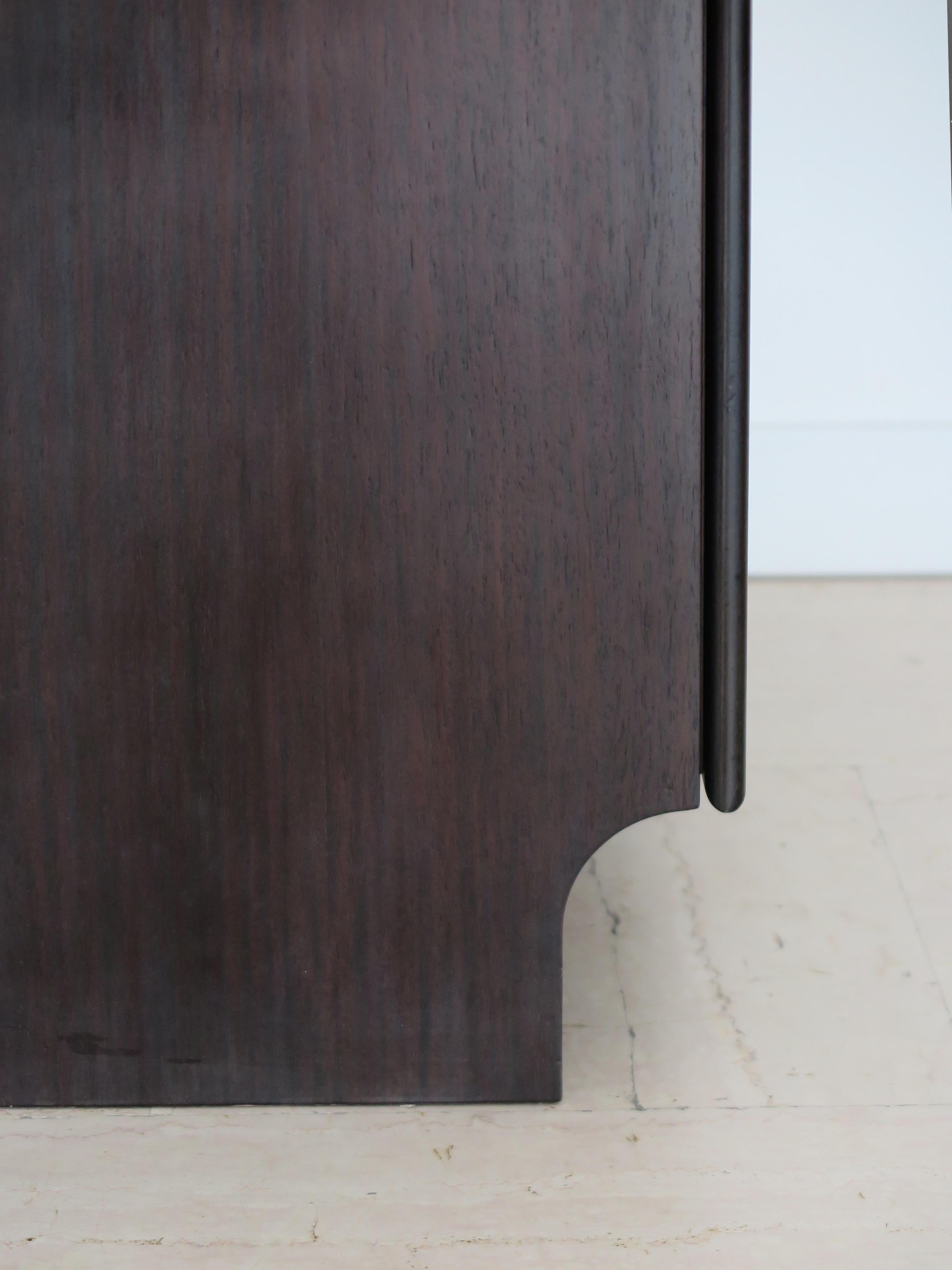 Franco Albini for Poggi Italian Midcdentury Dark Wood Sideboard, 1960s in vendita 9