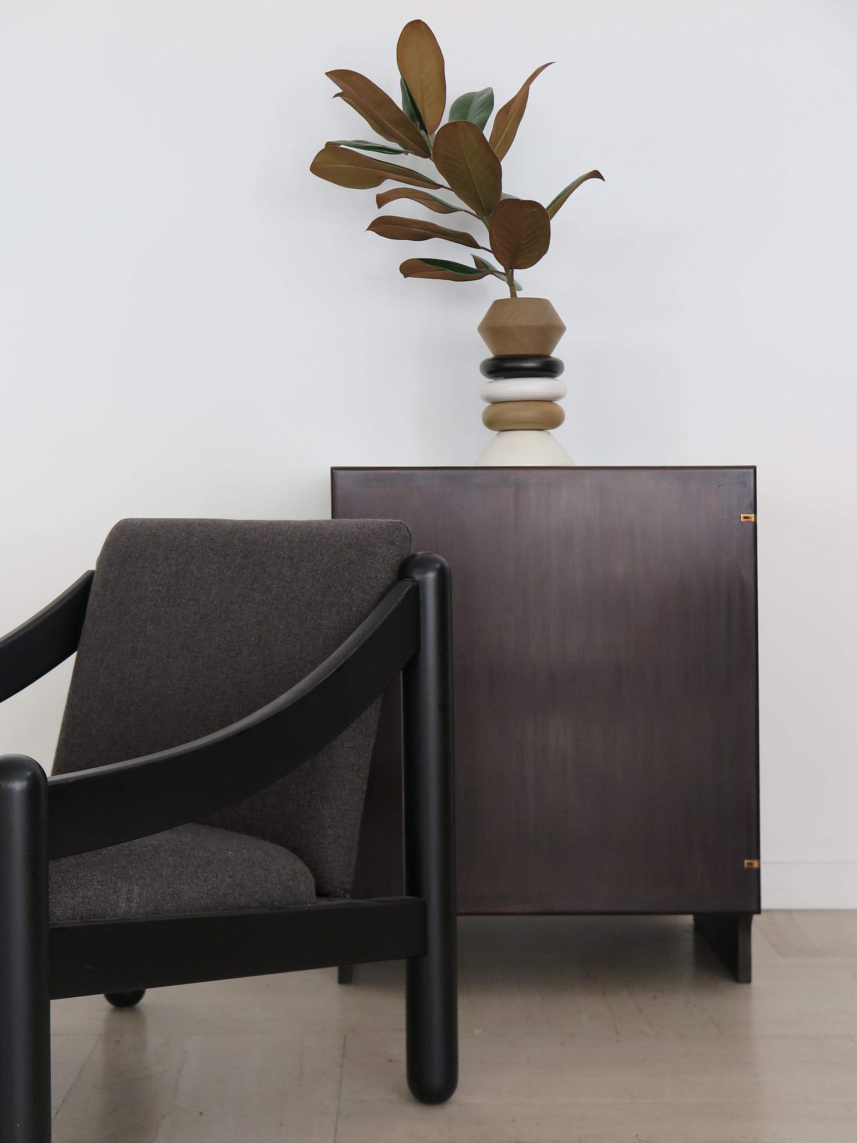 Franco Albini for Poggi Italian Midcdentury Dark Wood Sideboard, 1960s In condizioni buone in vendita a Reggio Emilia, IT