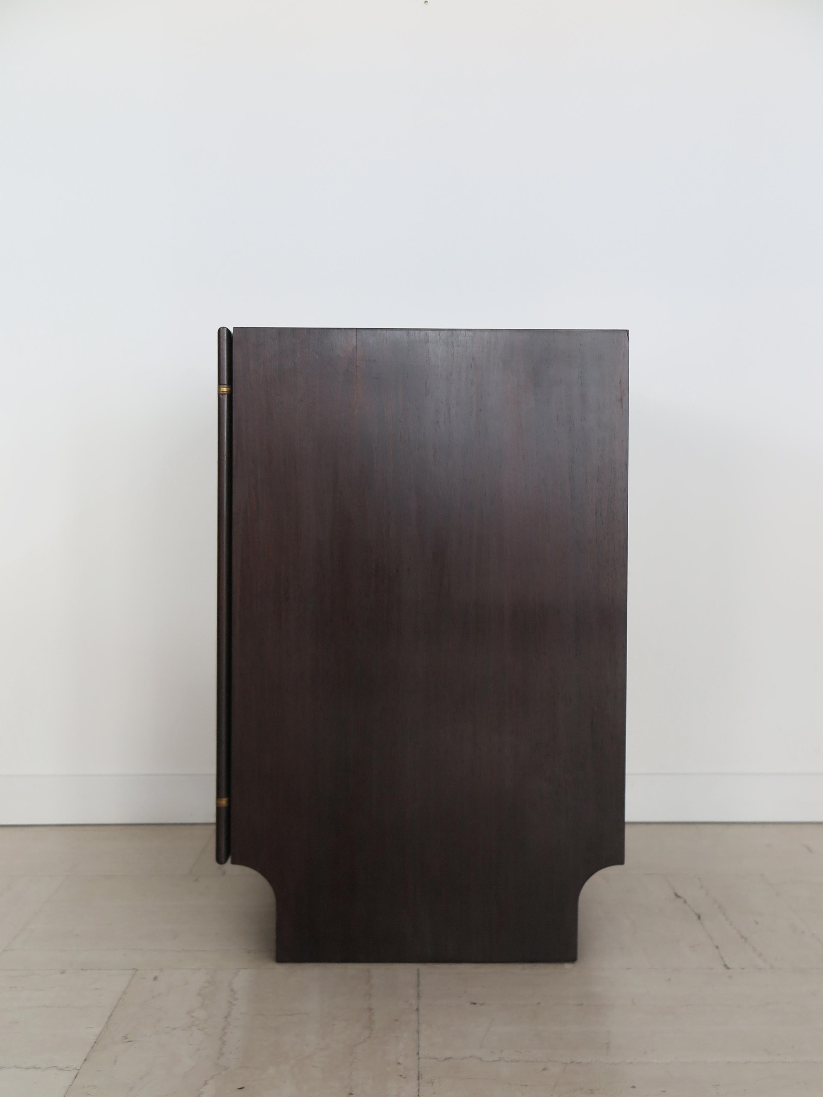 Franco Albini for Poggi Italian Midcdentury Dark Wood Sideboard, 1960s in vendita 1