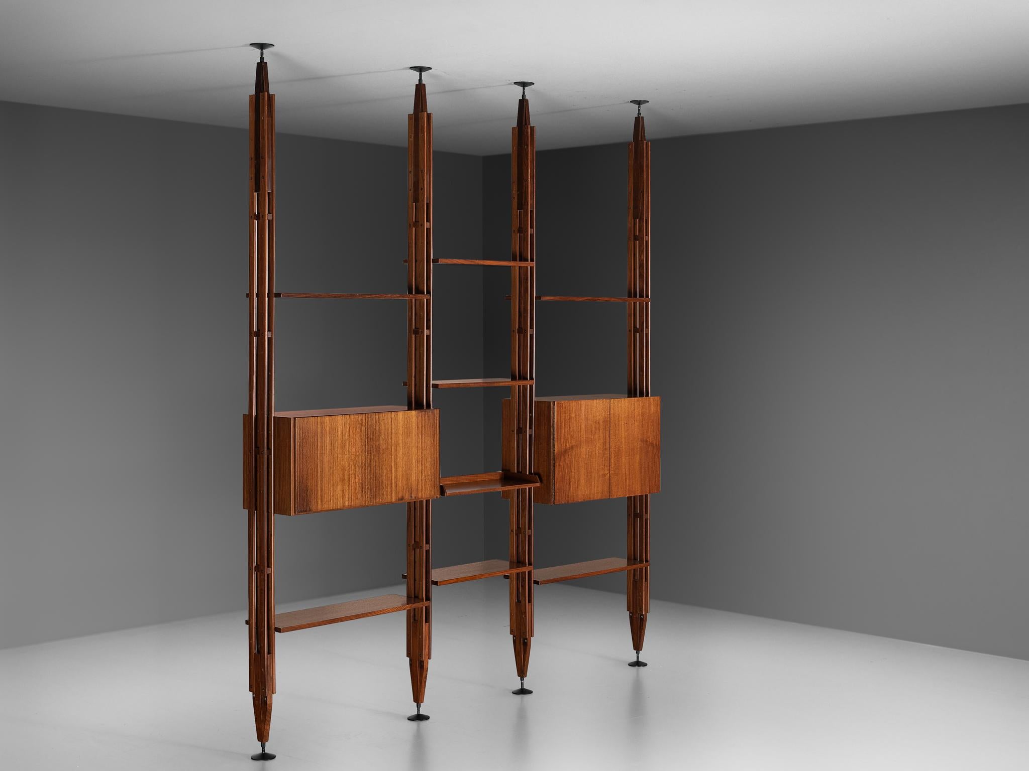 Franco Albini for Poggi 'LB7' Wall Unit or Room Divider in Teak  In Good Condition In Waalwijk, NL