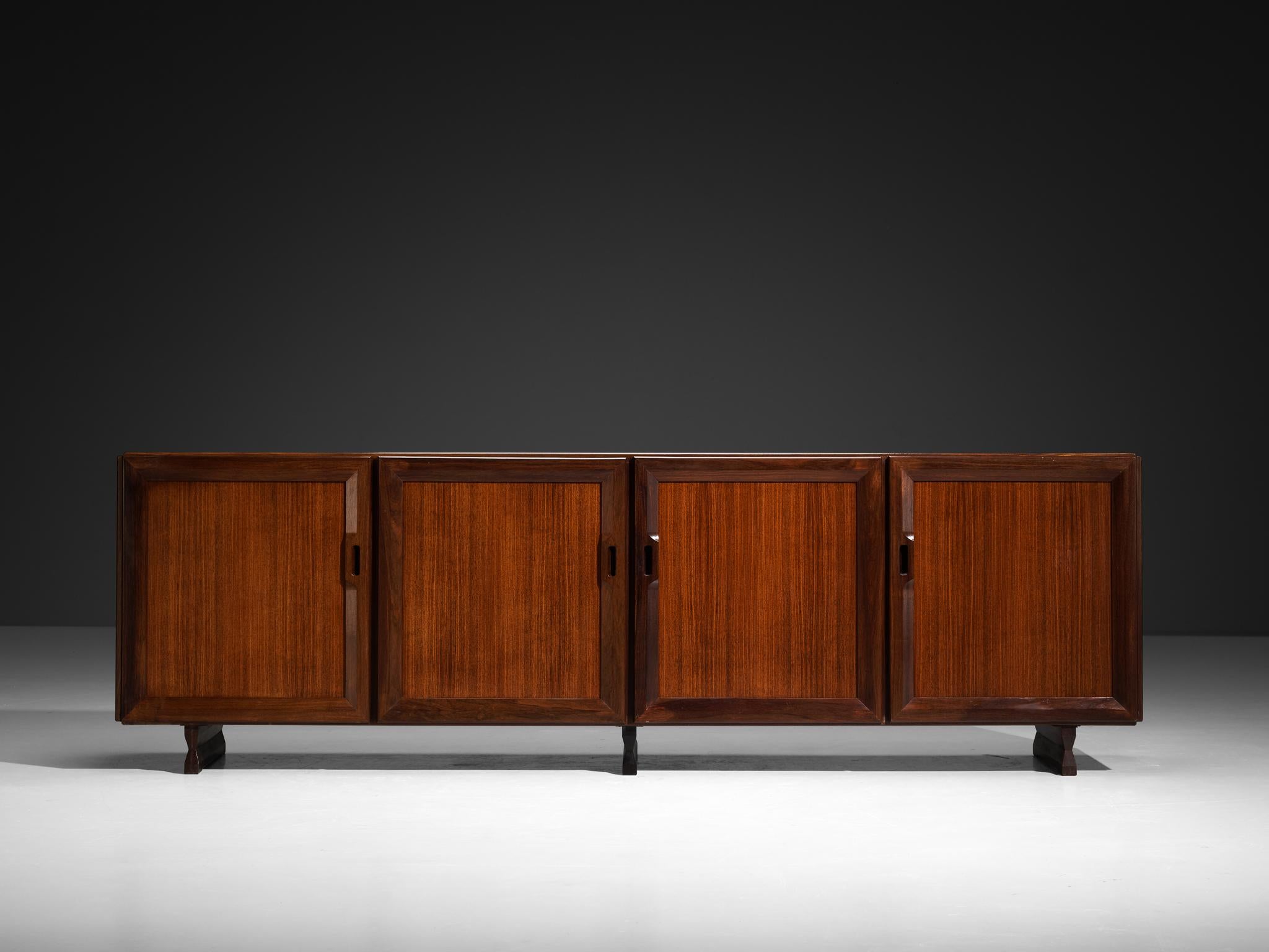 Mid-Century Modern Franco Albini for Poggi 'MB15' Large Sideboard in Teak For Sale