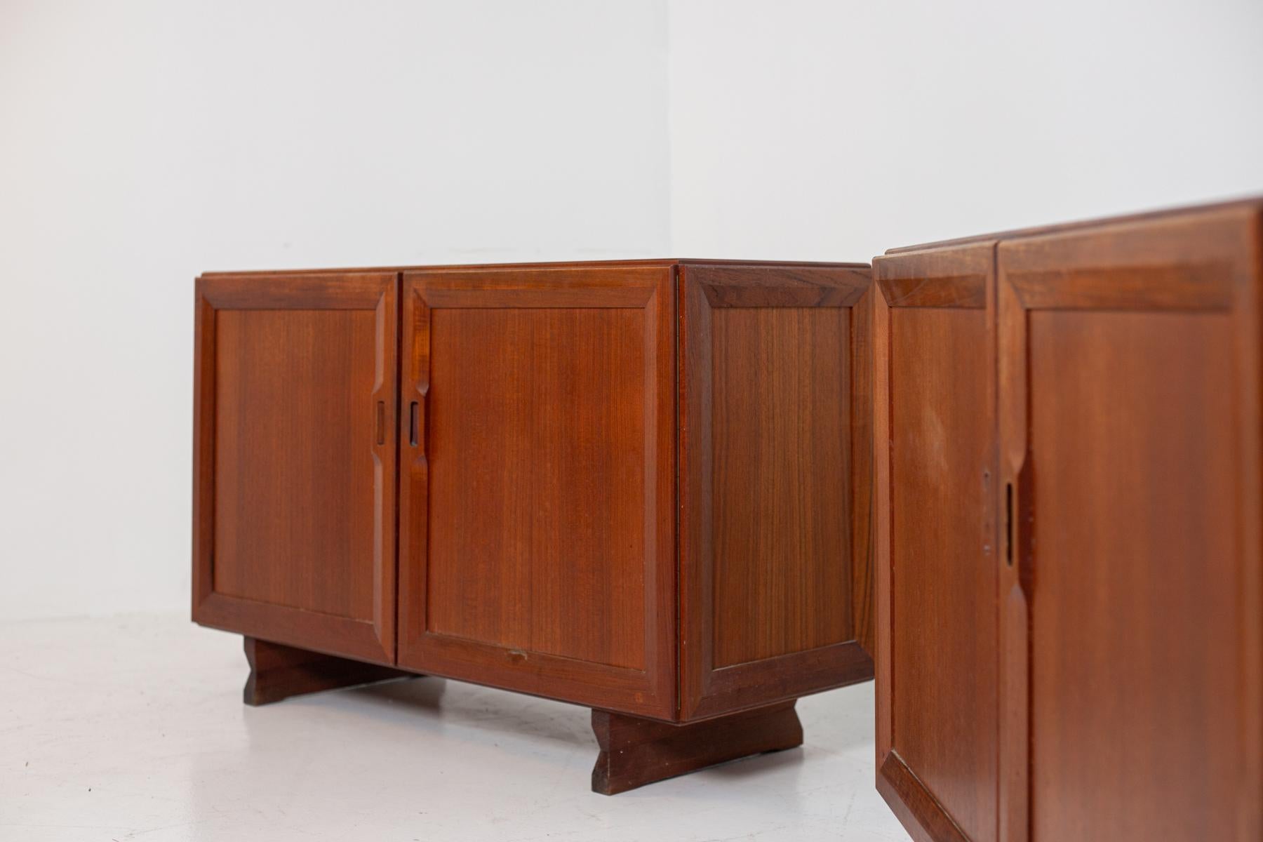 Franco Albini for Poggi Mod MB15 Pair of Sideboard in Wood, 1950s 3