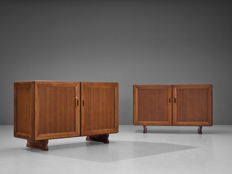 Italian Franco Albini for Poggi Pair of Cabinets in Teak For Sale